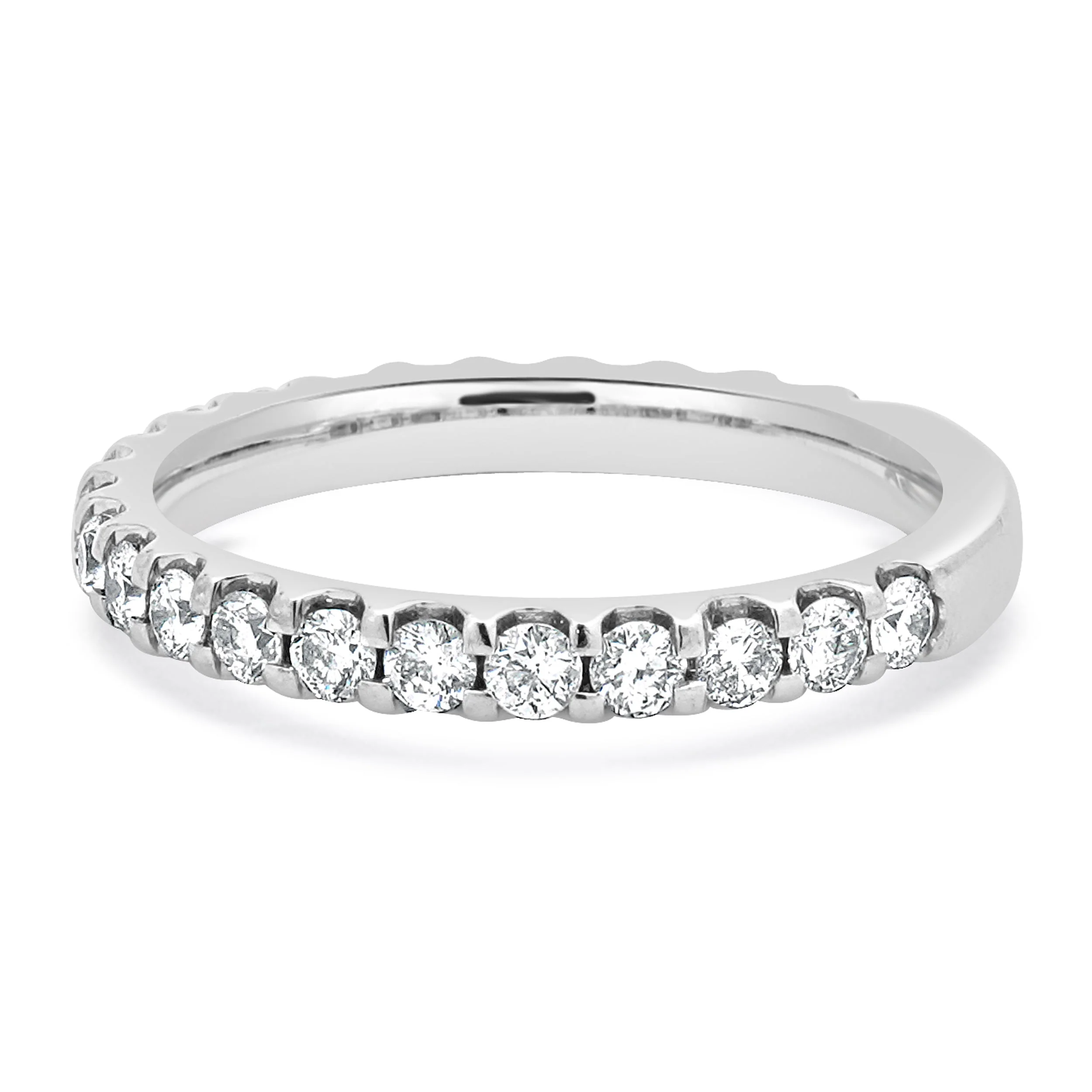 14 Karat White Gold Diamond Band - Image 2