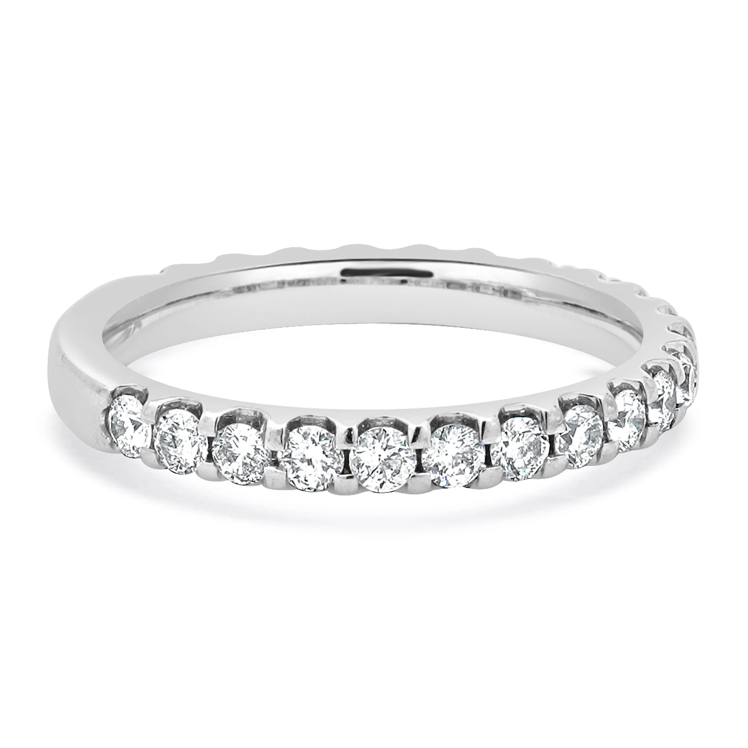 14 Karat White Gold Diamond Band - Image 4
