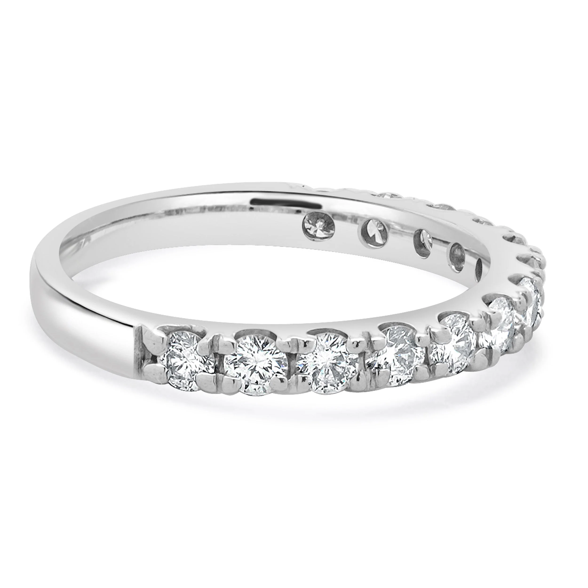 14 Karat White Gold Diamond Band - Image 3