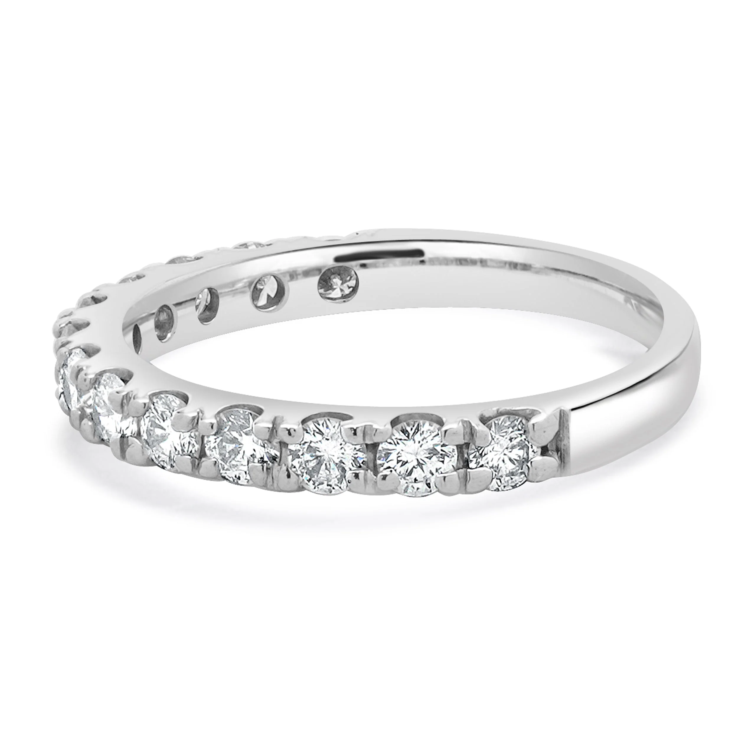 14 Karat White Gold Diamond Band - Image 4