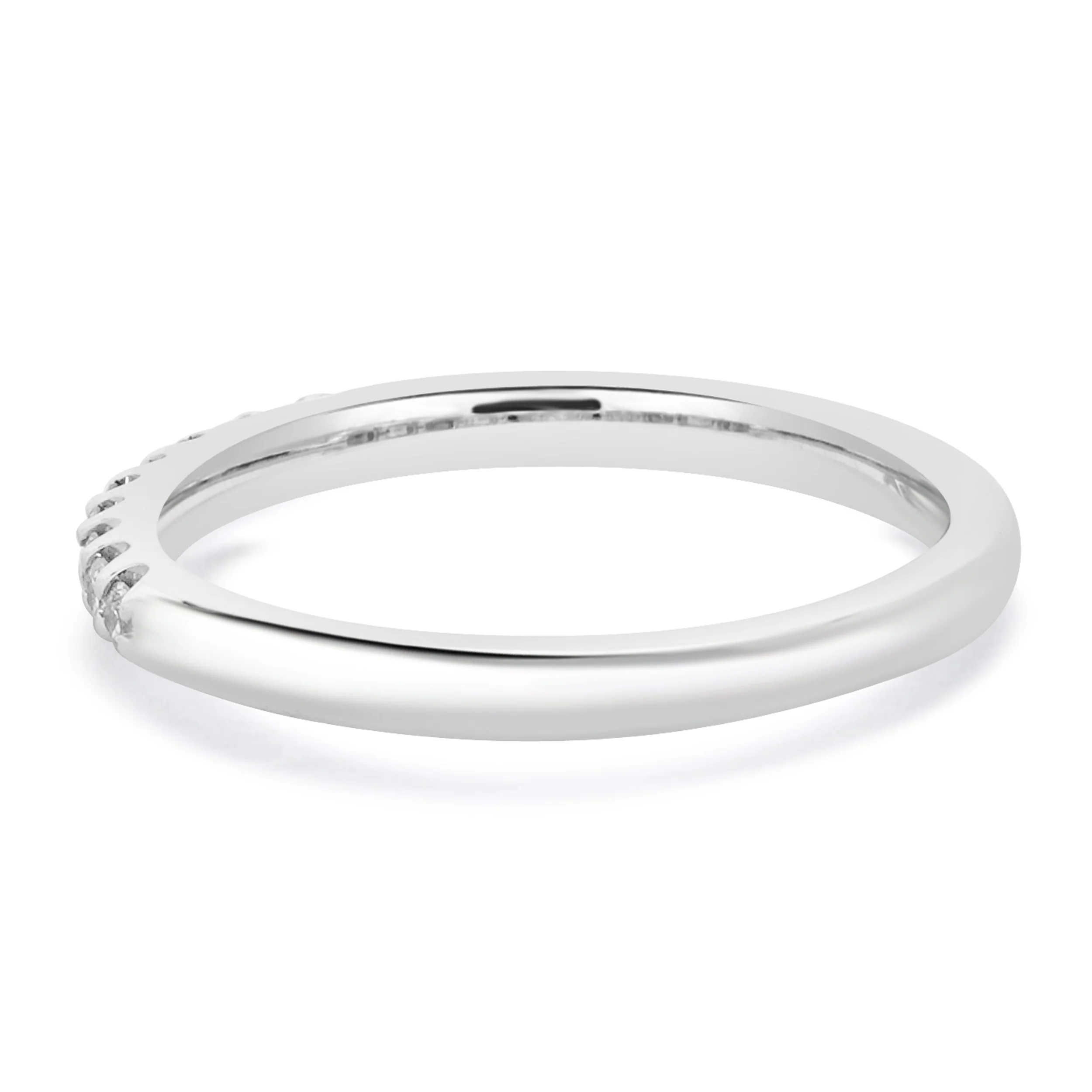 14 Karat White Gold Diamond Band - Image 3