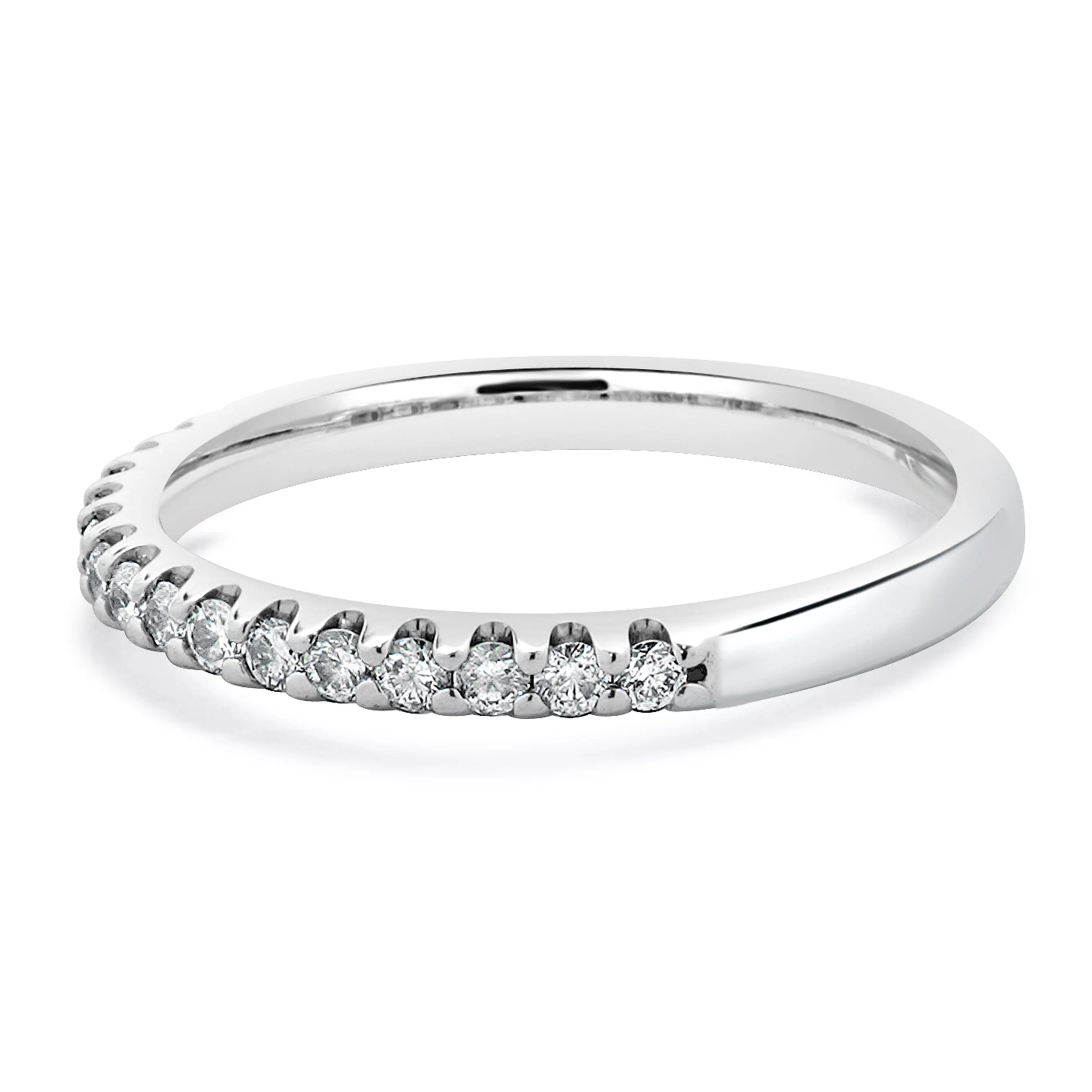 14 Karat White Gold Diamond Band - Image 2