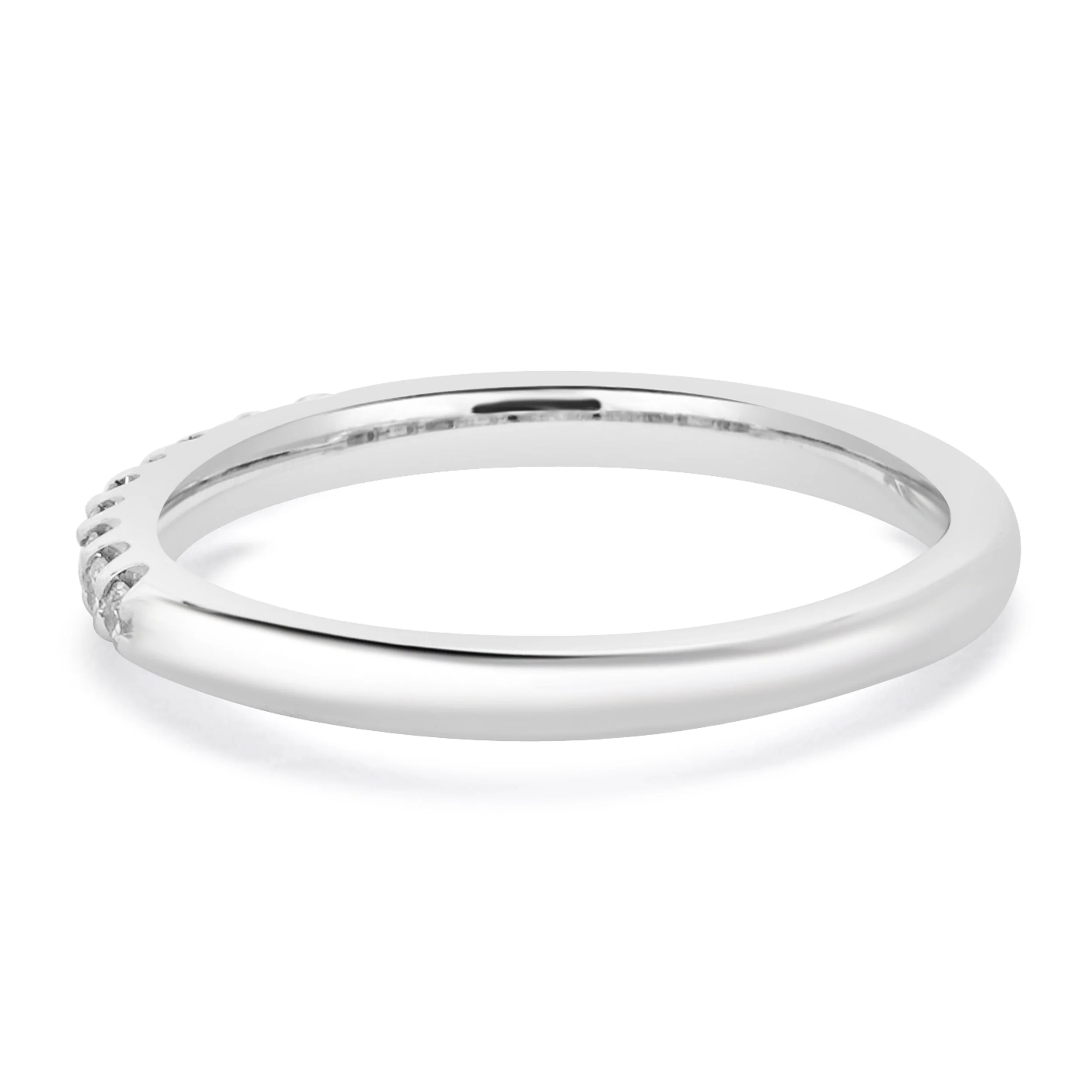 14 Karat White Gold Diamond Band - Image 3