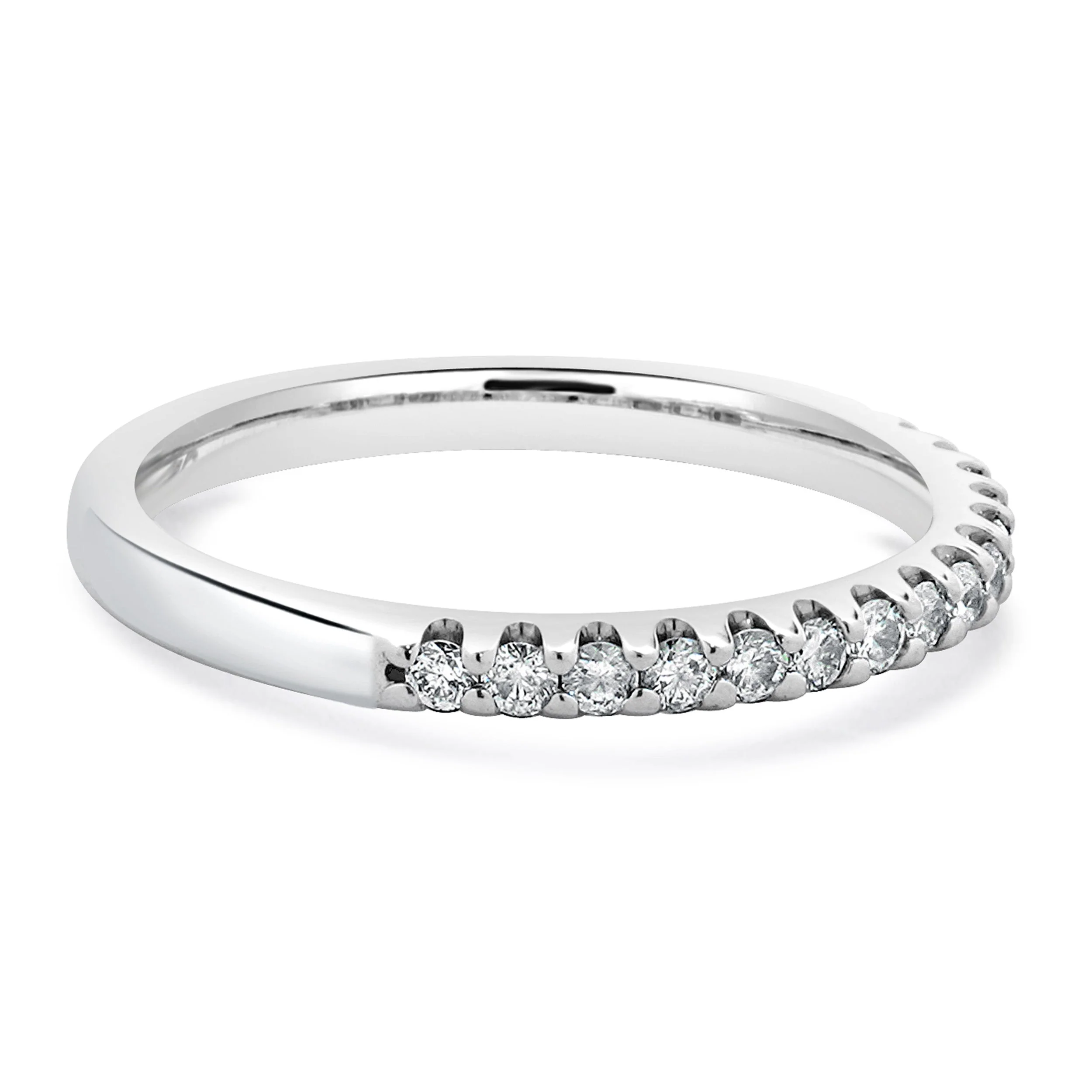 14 Karat White Gold Diamond Band - Image 4