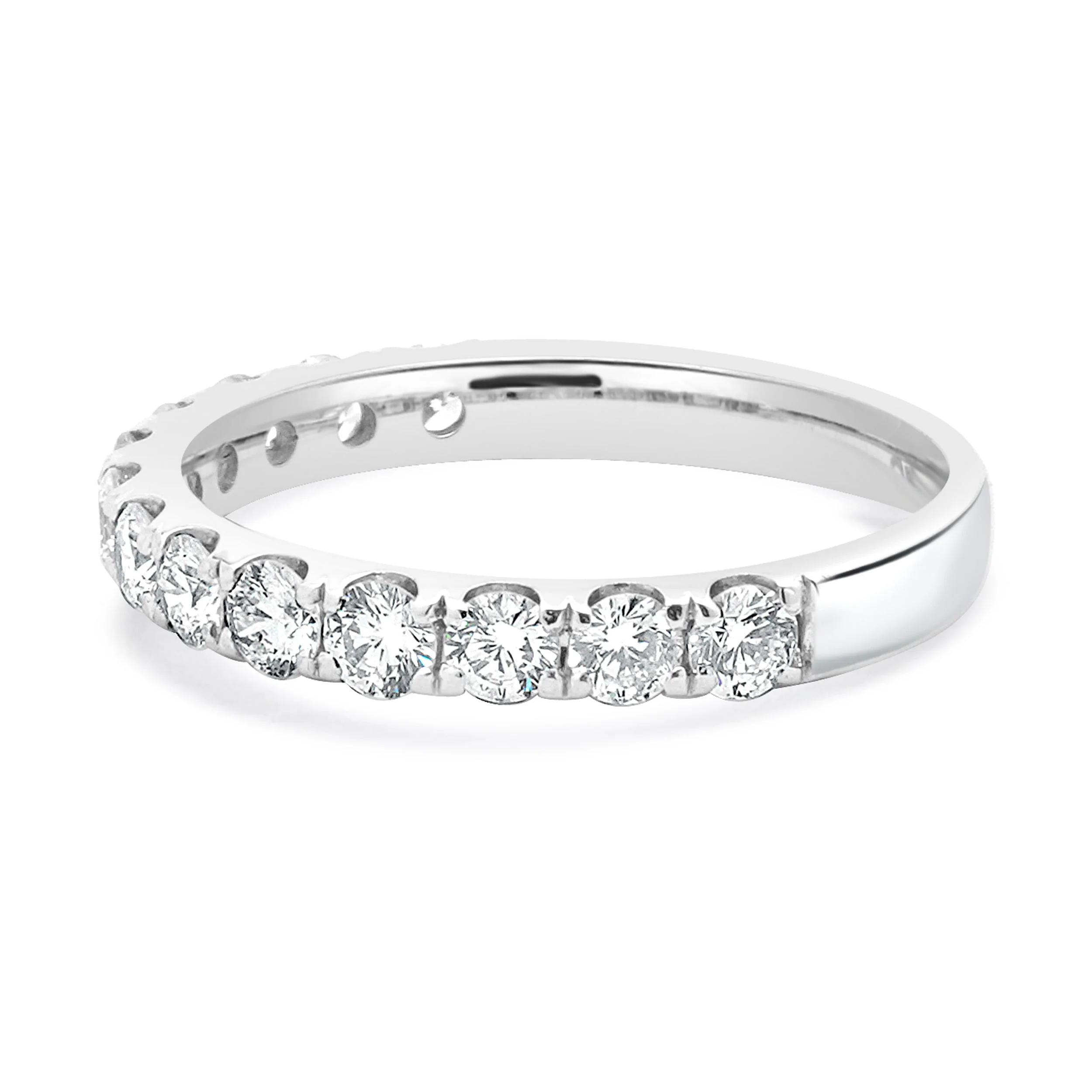 14 Karat White Gold Diamond Band - Image 2