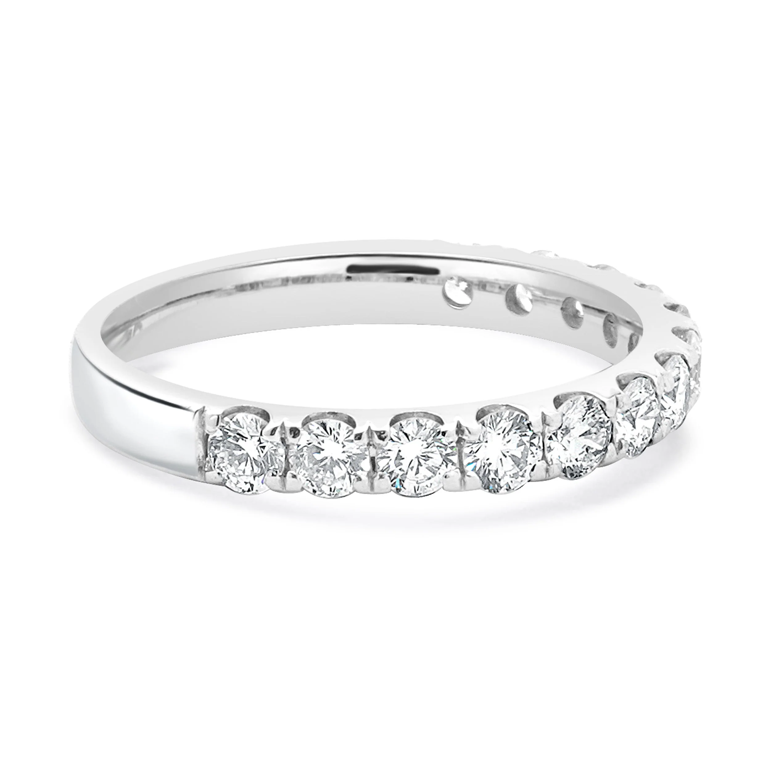 14 Karat White Gold Diamond Band - Image 4