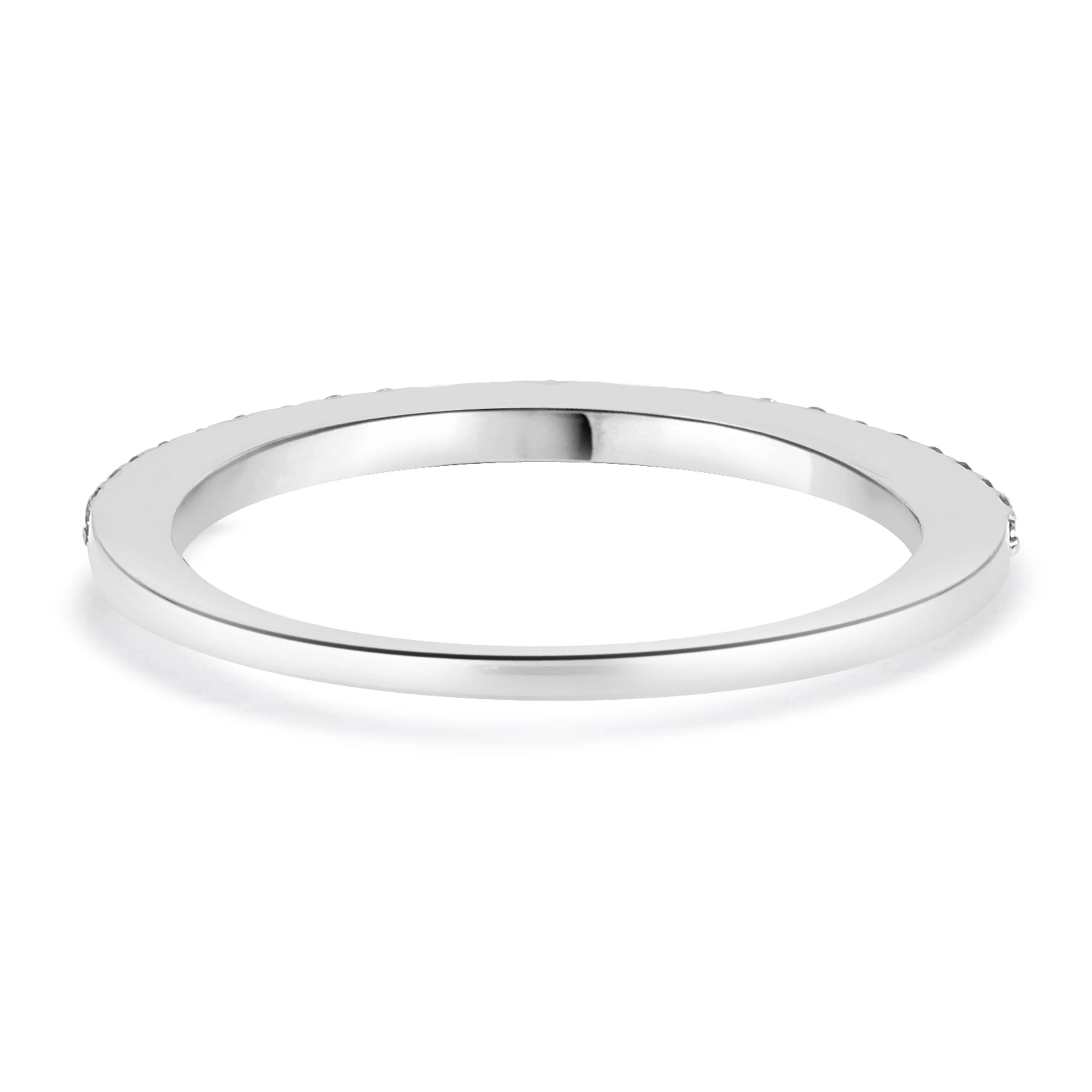 14 Karat White Gold Diamond Band - Image 3