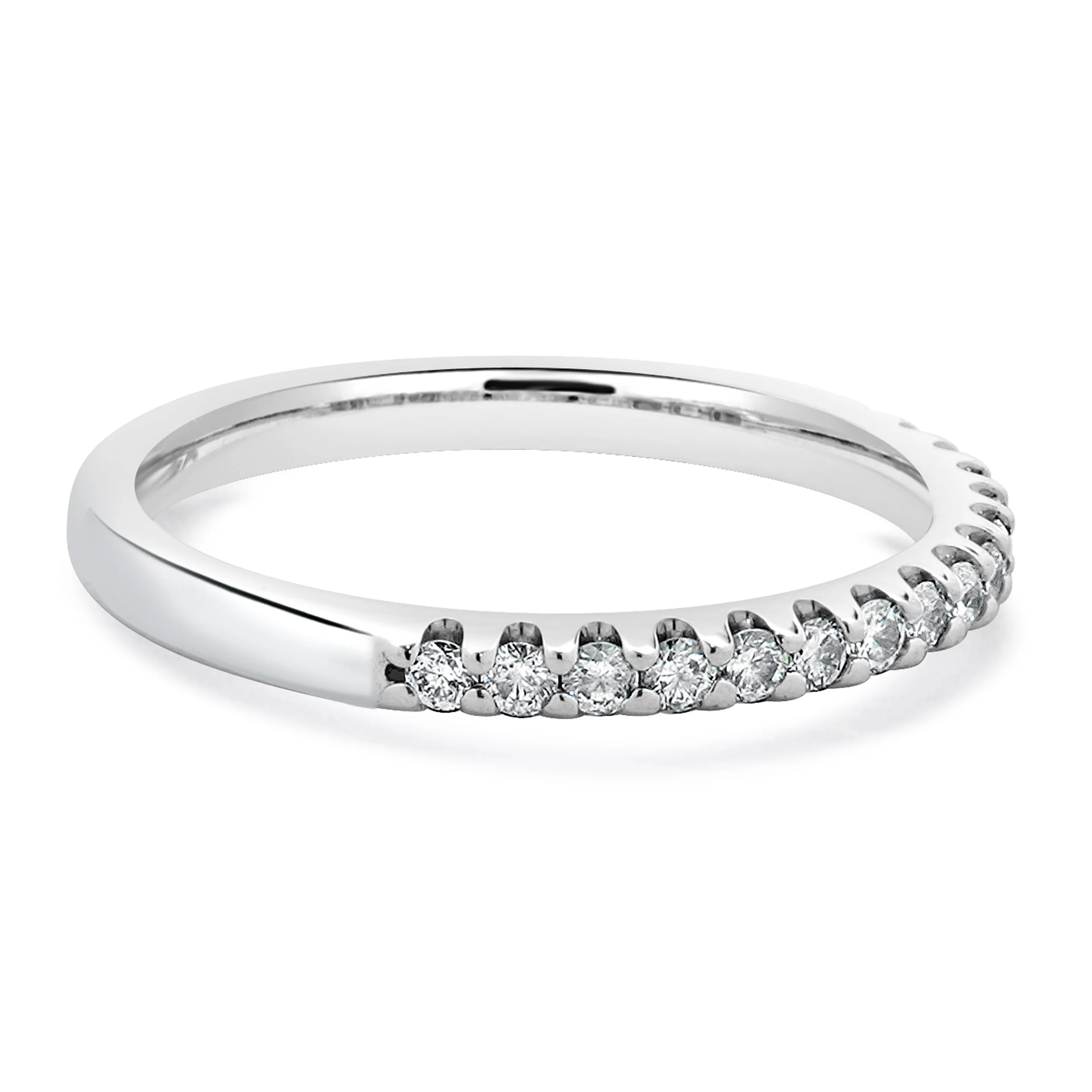 14 Karat White Gold Diamond Band - Image 4