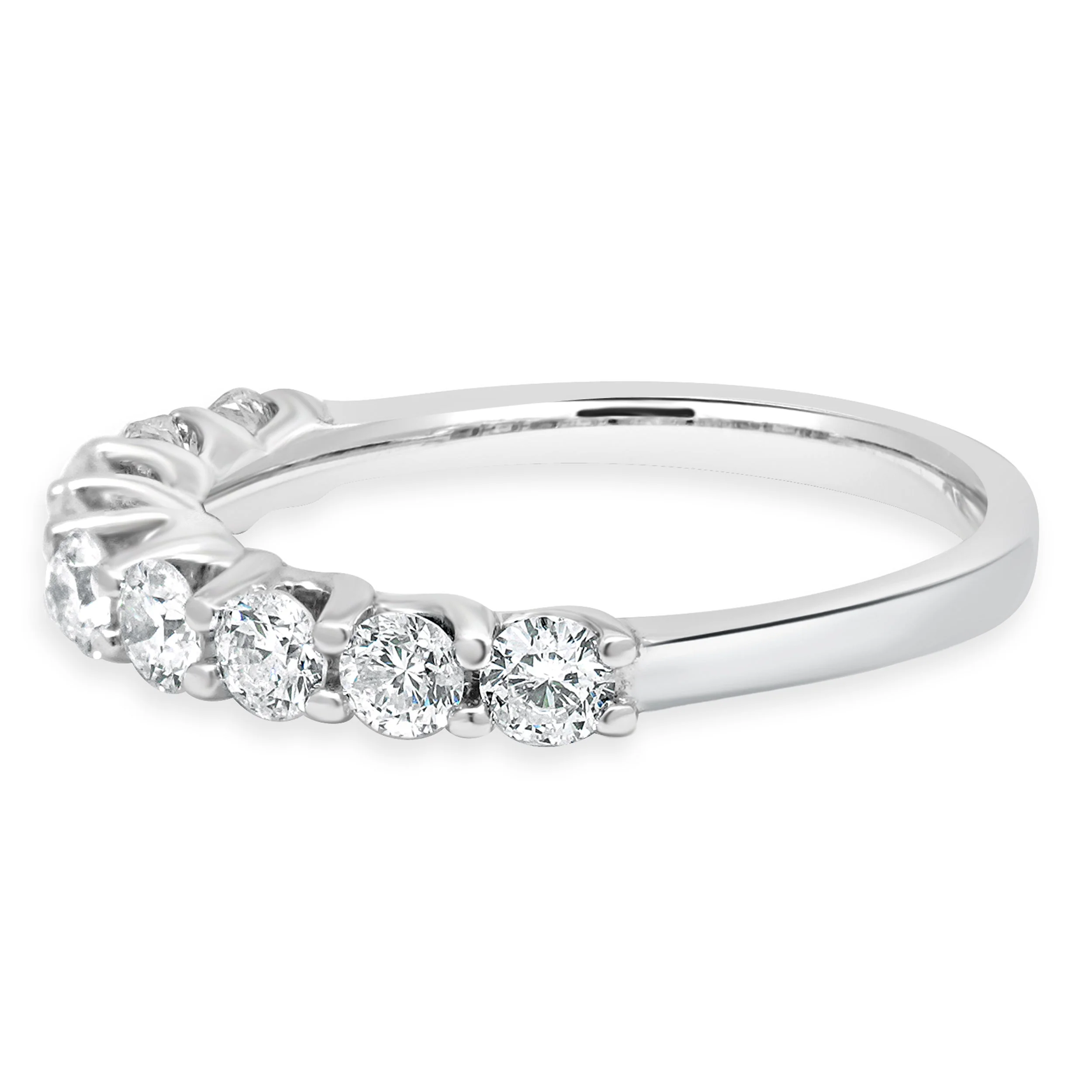 14 Karat White Gold Diamond Band - Image 2