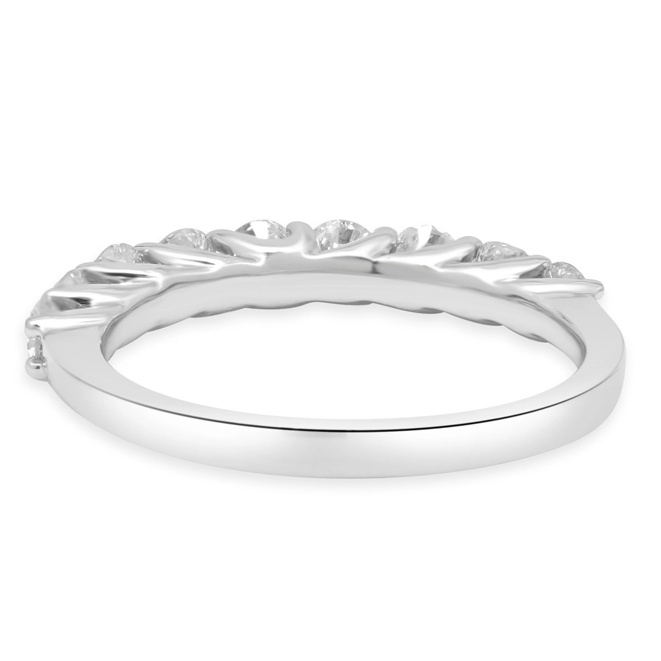 14 Karat White Gold Diamond Band - Image 3