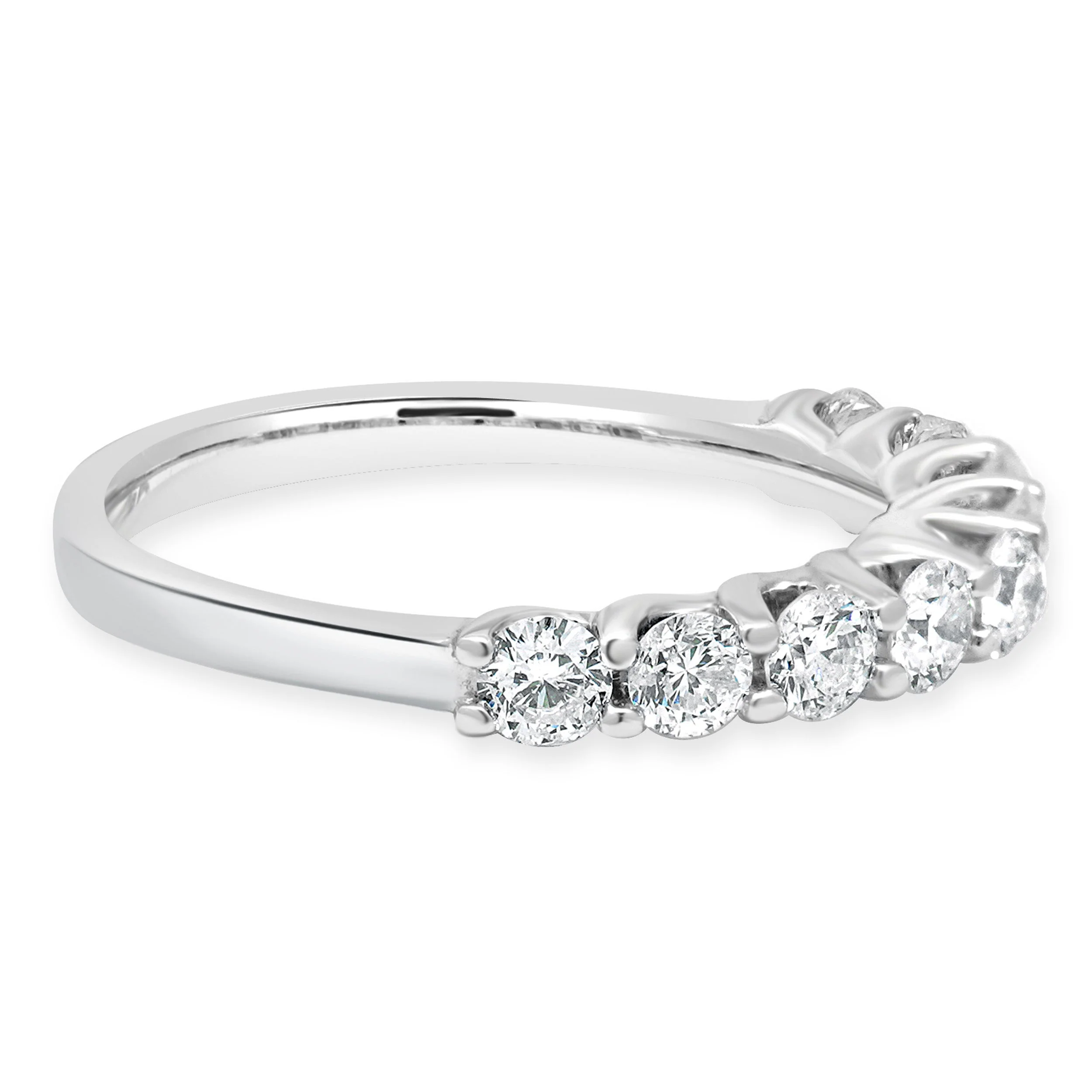 14 Karat White Gold Diamond Band - Image 4