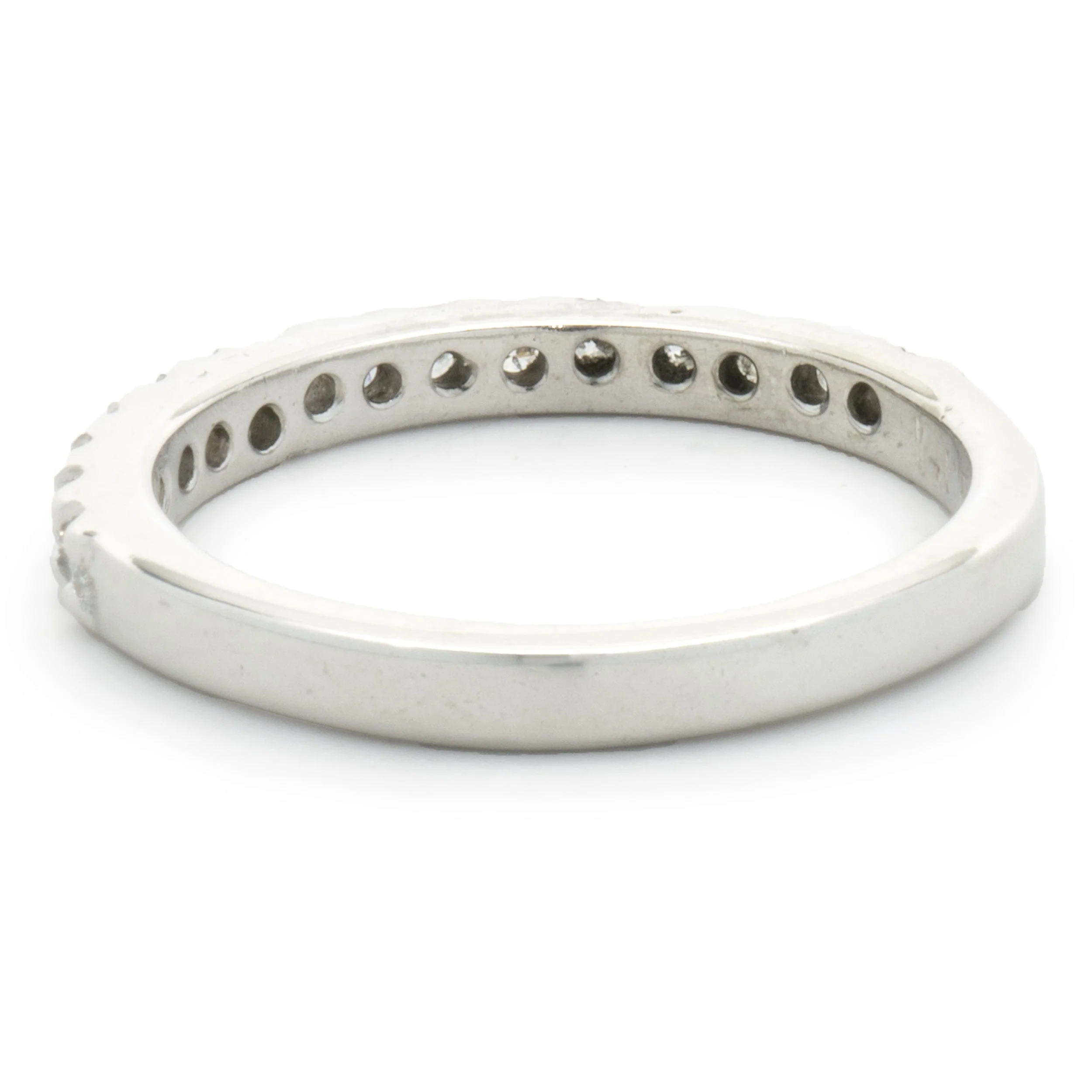 14 Karat White Gold Diamond Band - Image 3