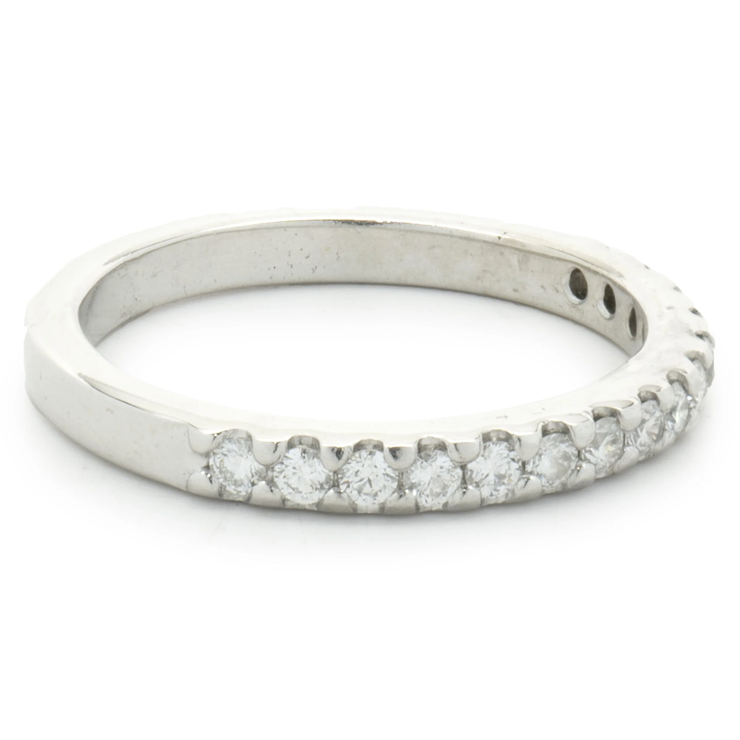 14 Karat White Gold Diamond Band - Image 4