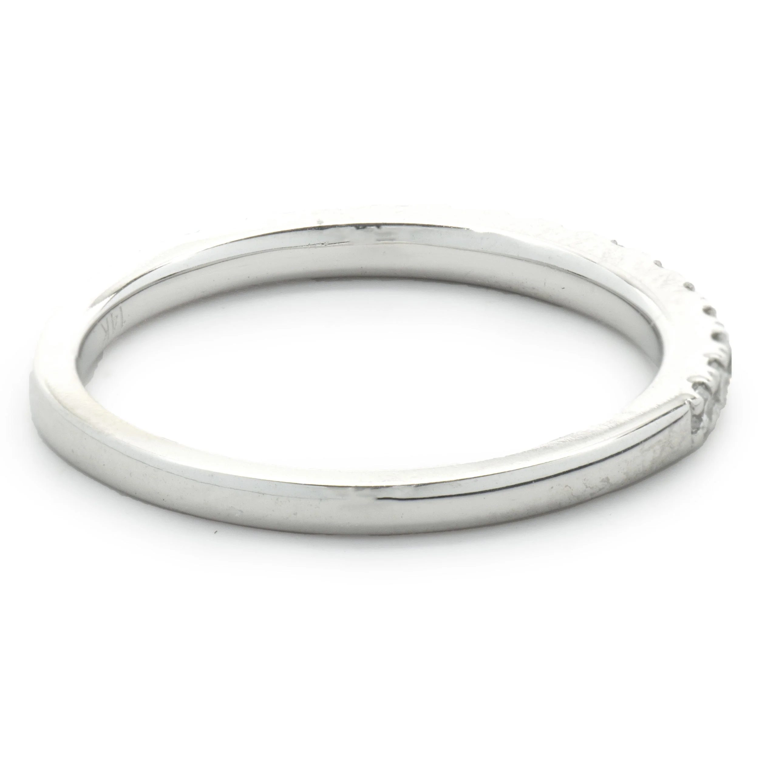 14 Karat White Gold Diamond Band - Image 3