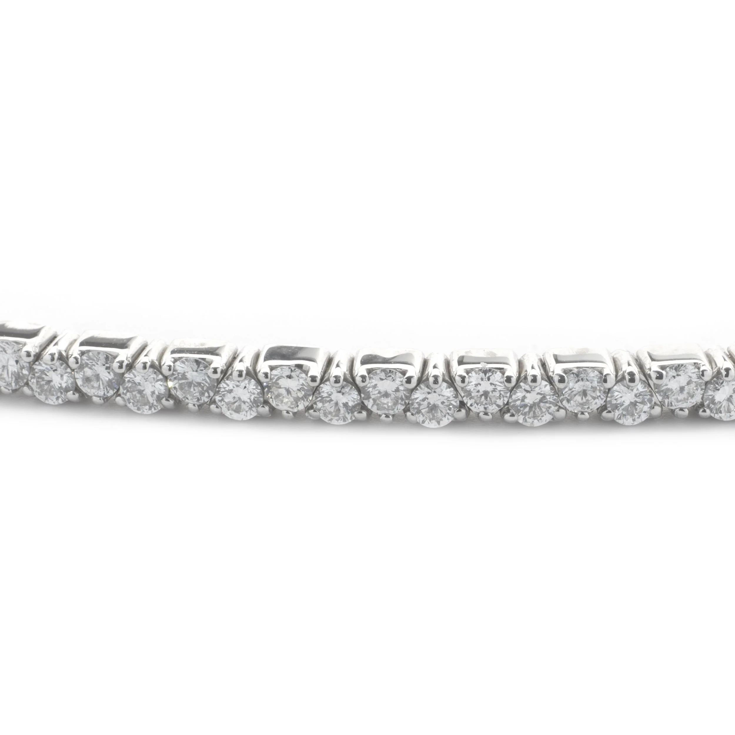 14 Karat White Gold Diamond Choker Necklace - Image 3
