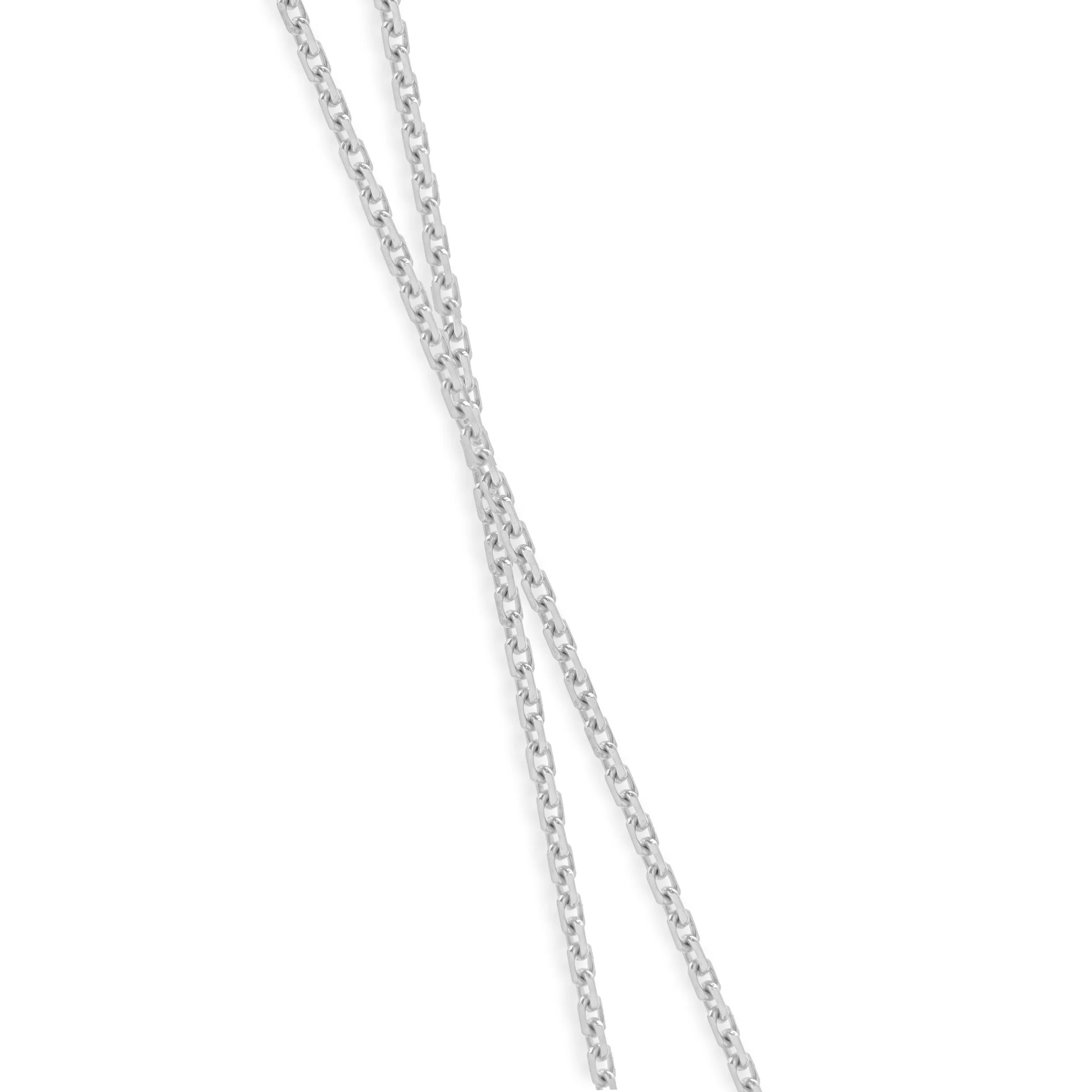 14 Karat White Gold Diamond Cluster Pendant Necklace - Image 3
