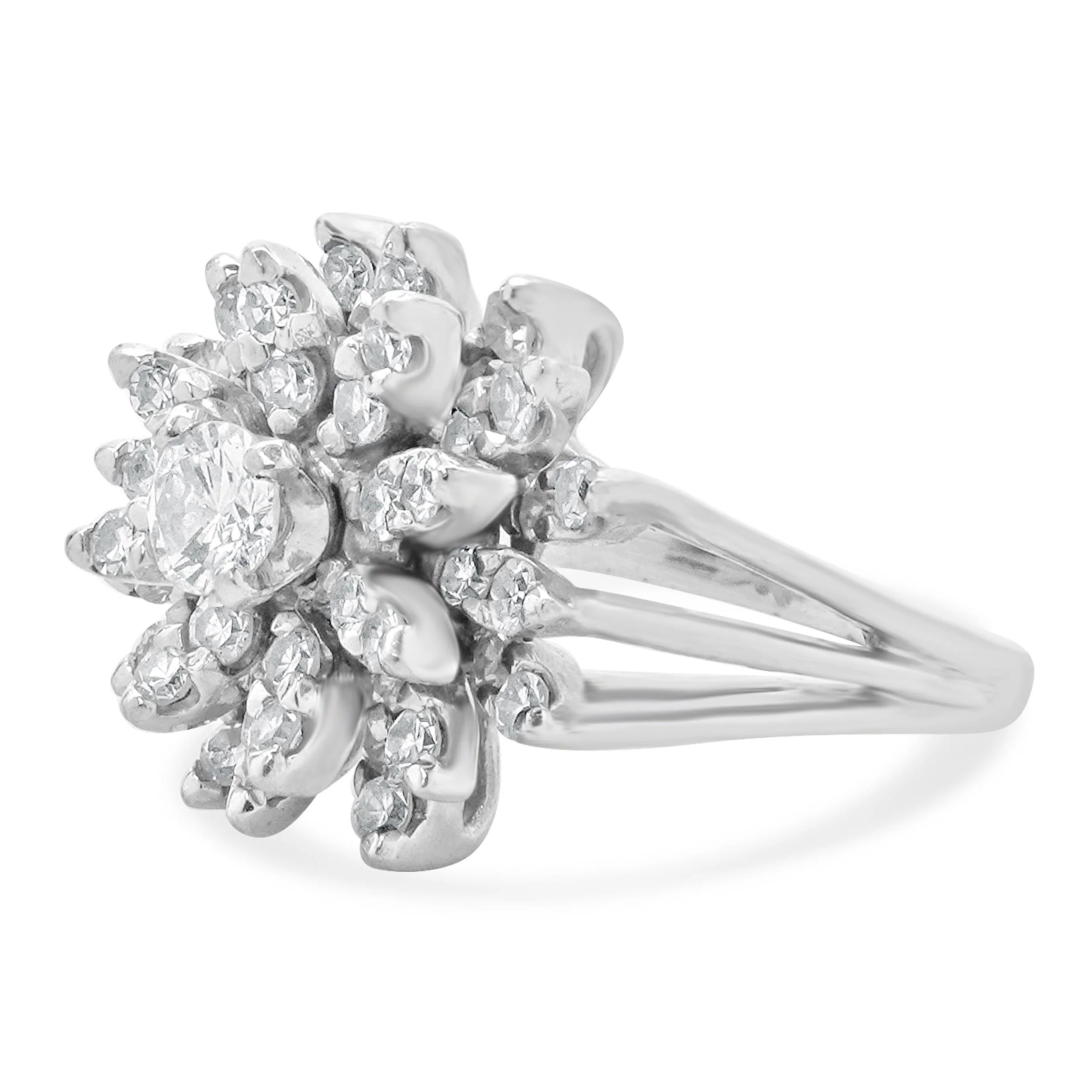 14 Karat White Gold Diamond Cocktail Ring - Image 2