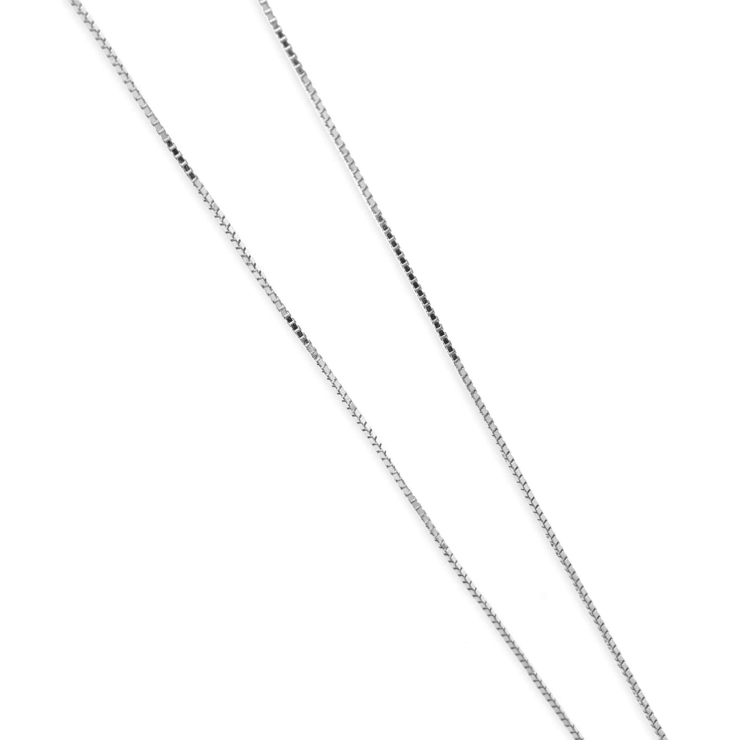 14 Karat White Gold Diamond Cross Necklace - Image 4