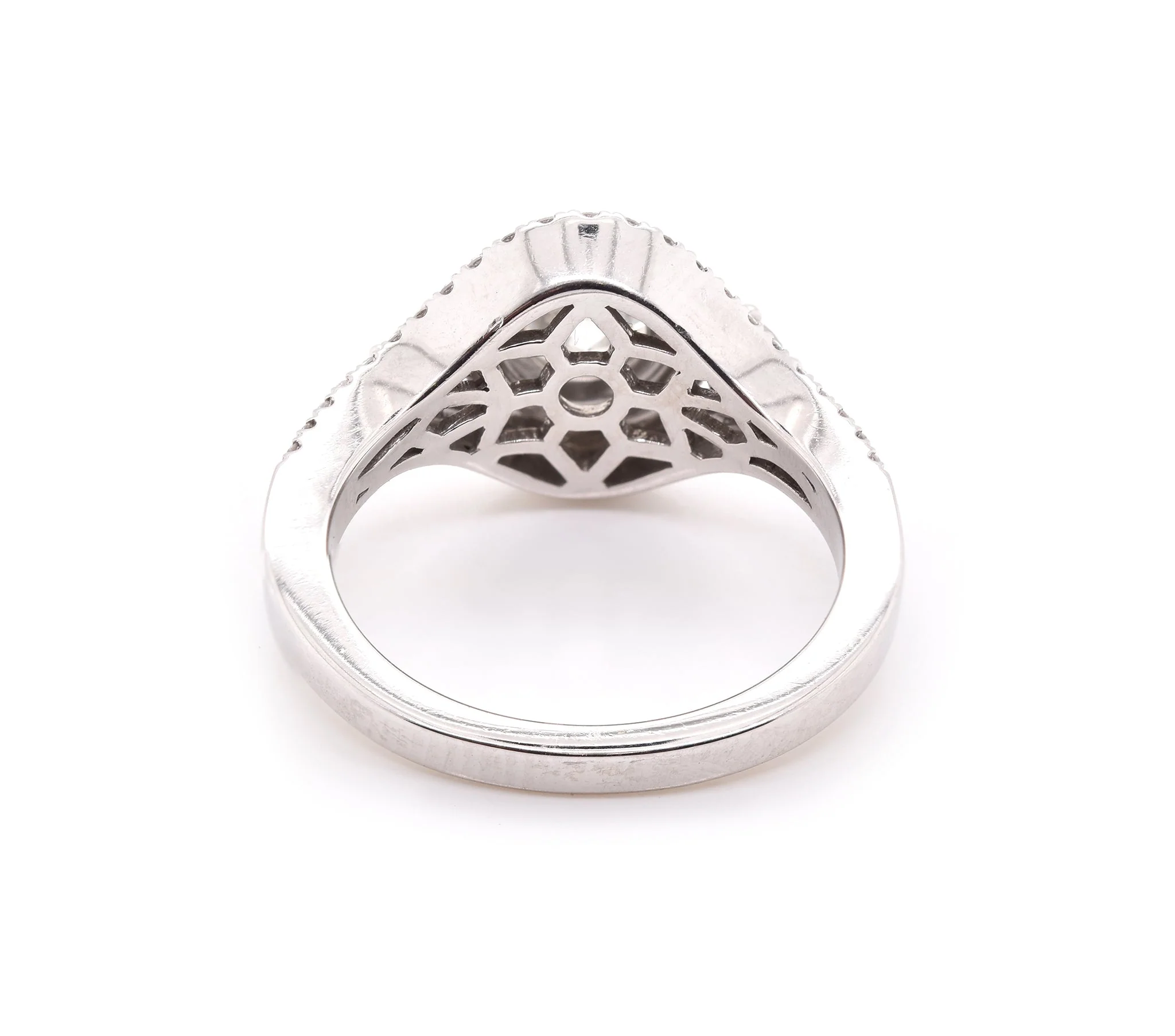 14 Karat White Gold Diamond Engagement Ring - Image 3