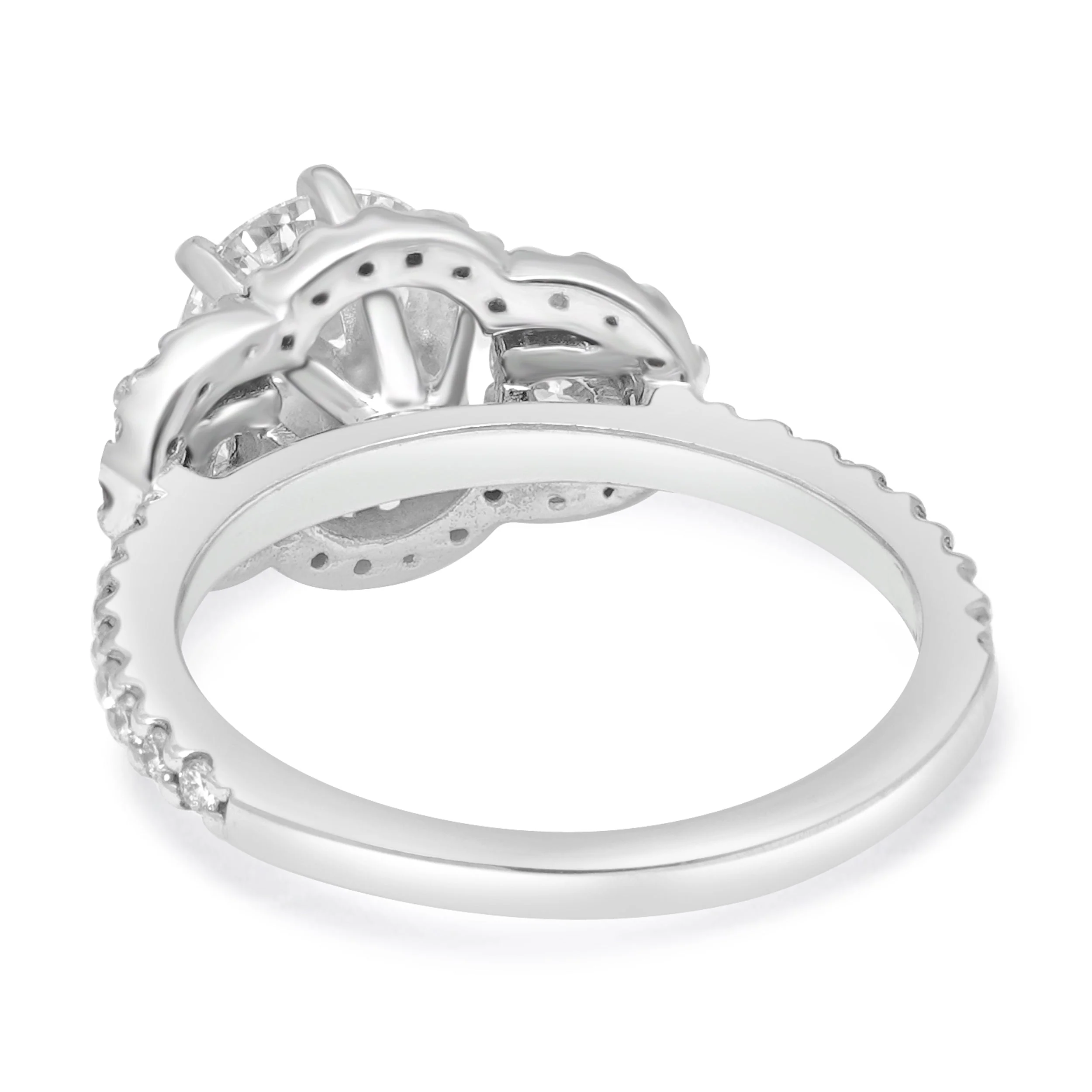 14 Karat White Gold Diamond Engagement Ring - Image 3