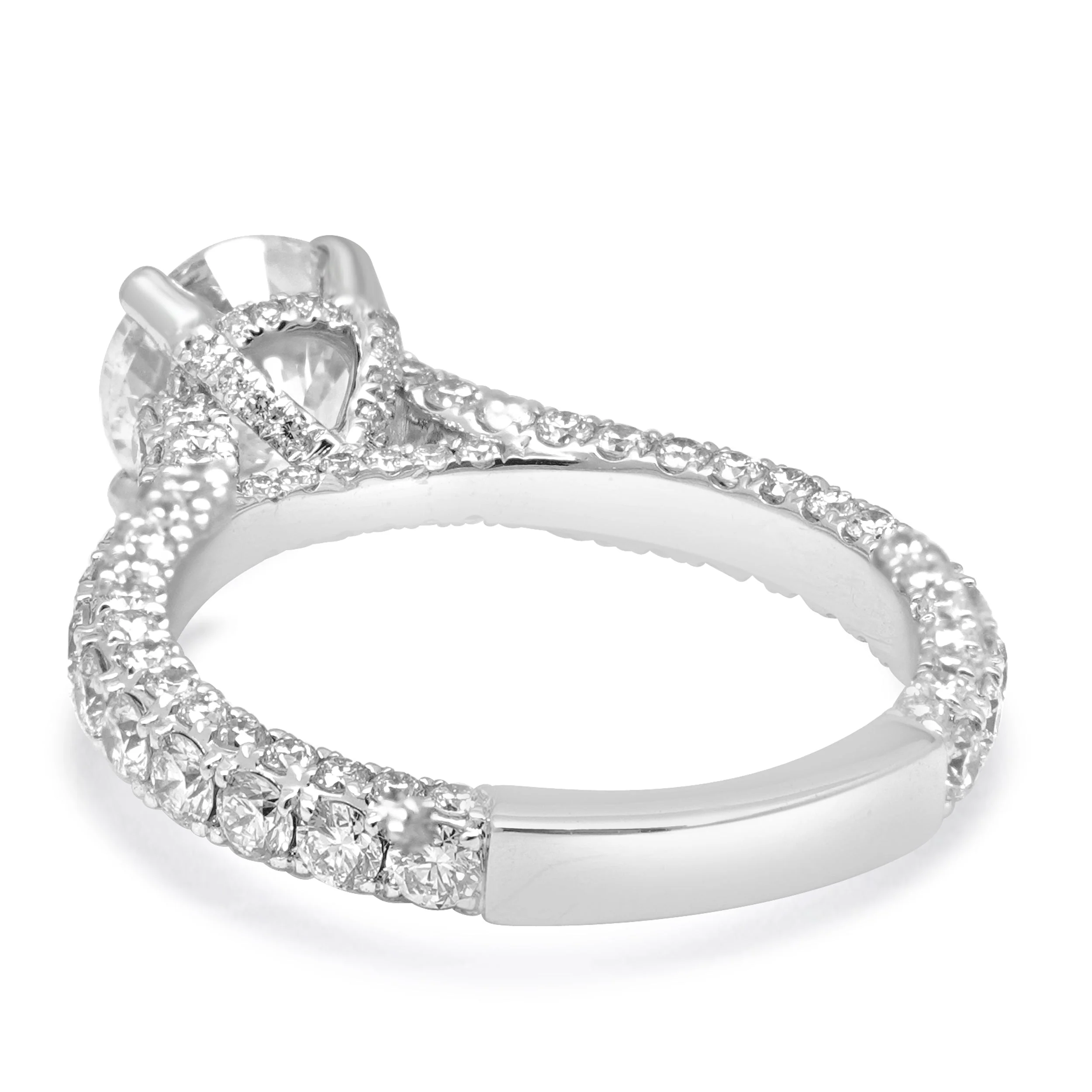 14 Karat White Gold Diamond Engagement Ring - Image 3