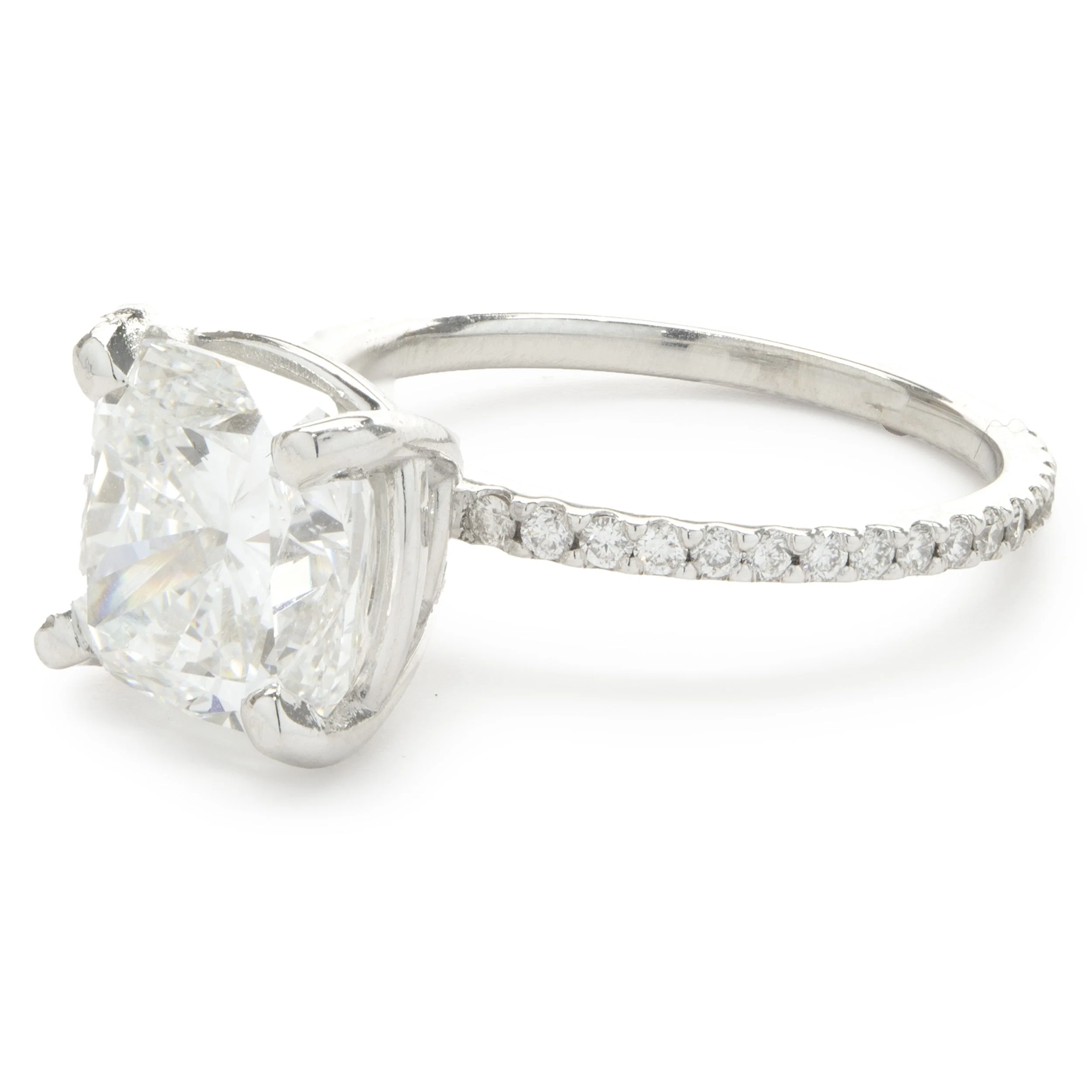 14 Karat White Gold Diamond Engagement Ring - Image 4
