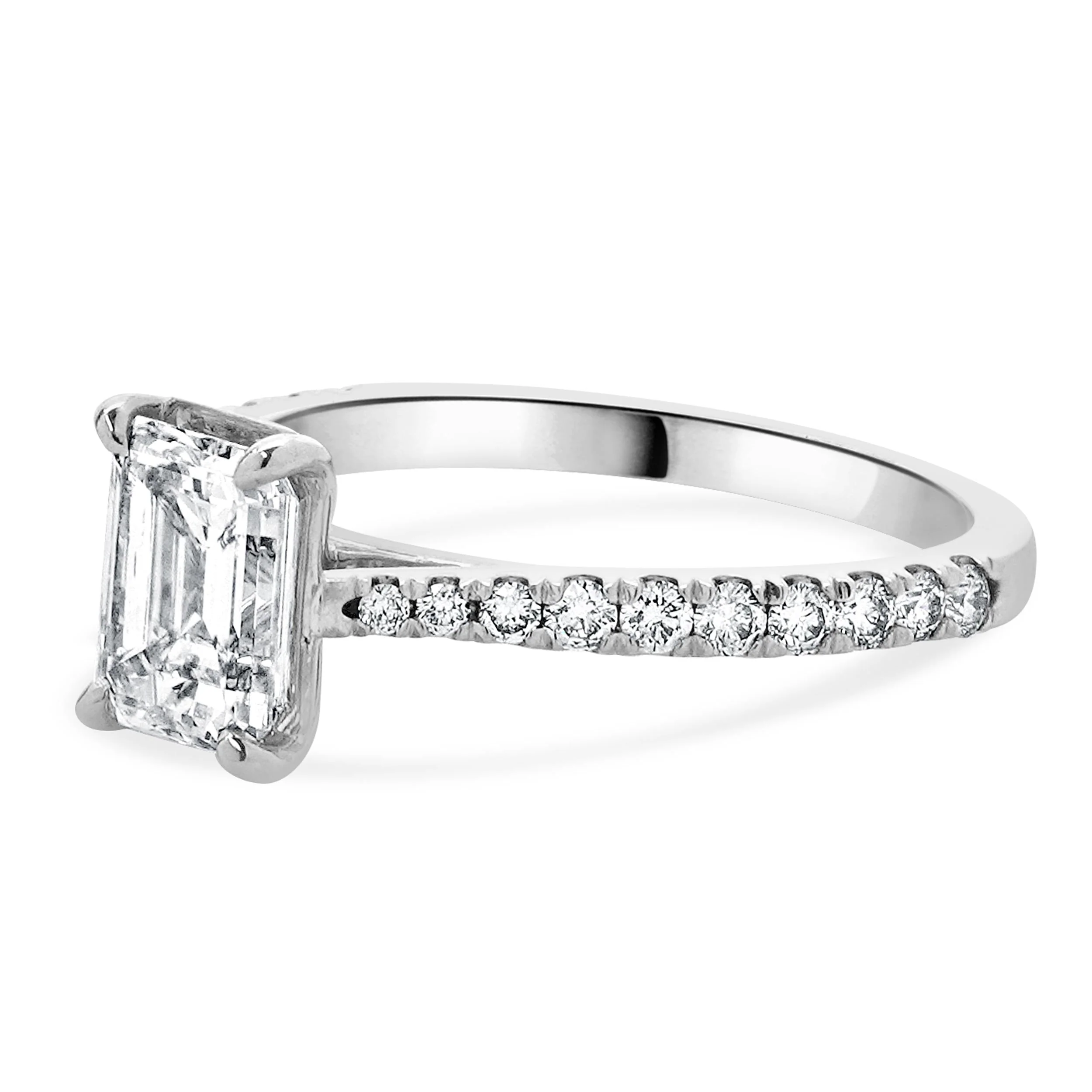 14 Karat White Gold Diamond Engagement Ring - Image 2