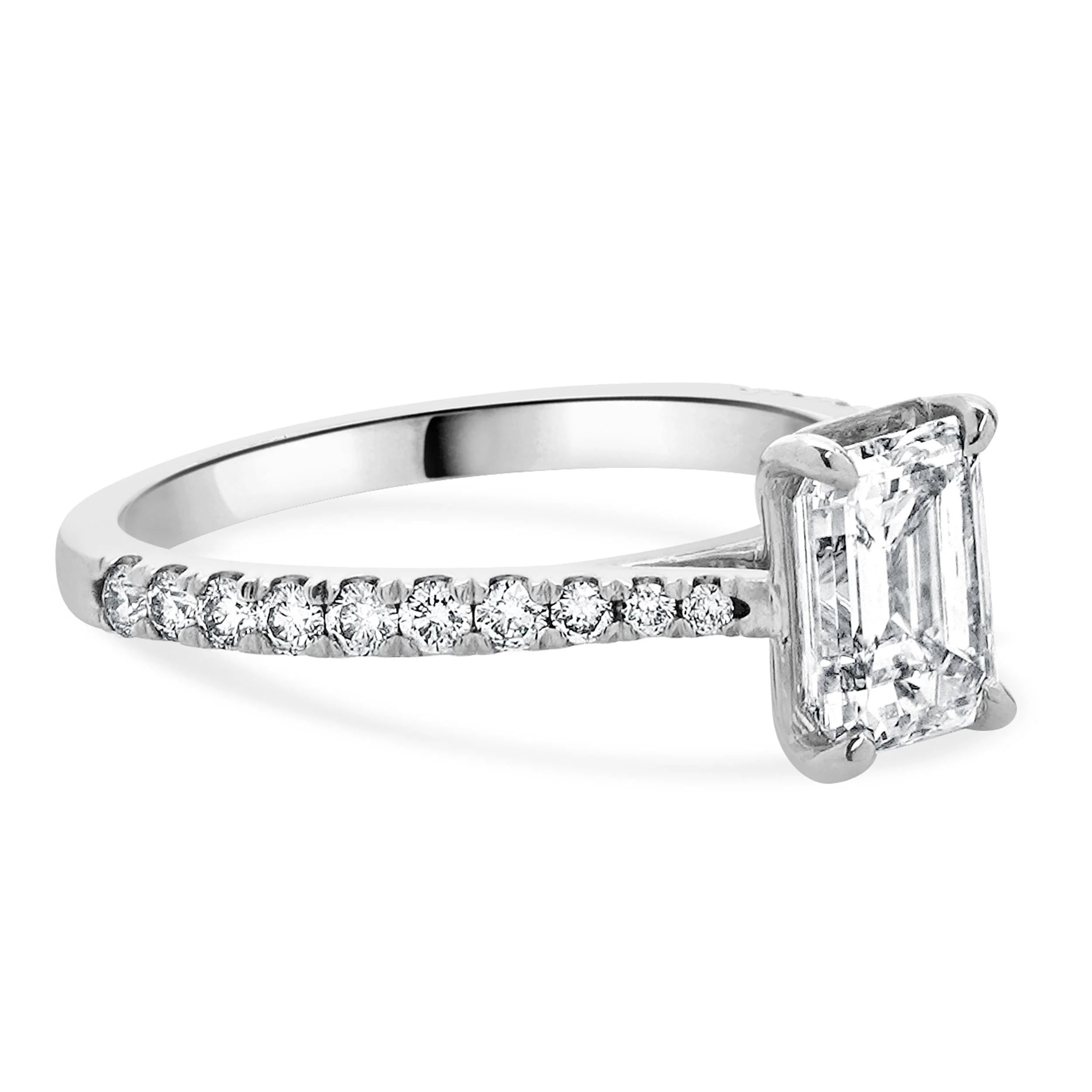 14 Karat White Gold Diamond Engagement Ring - Image 4
