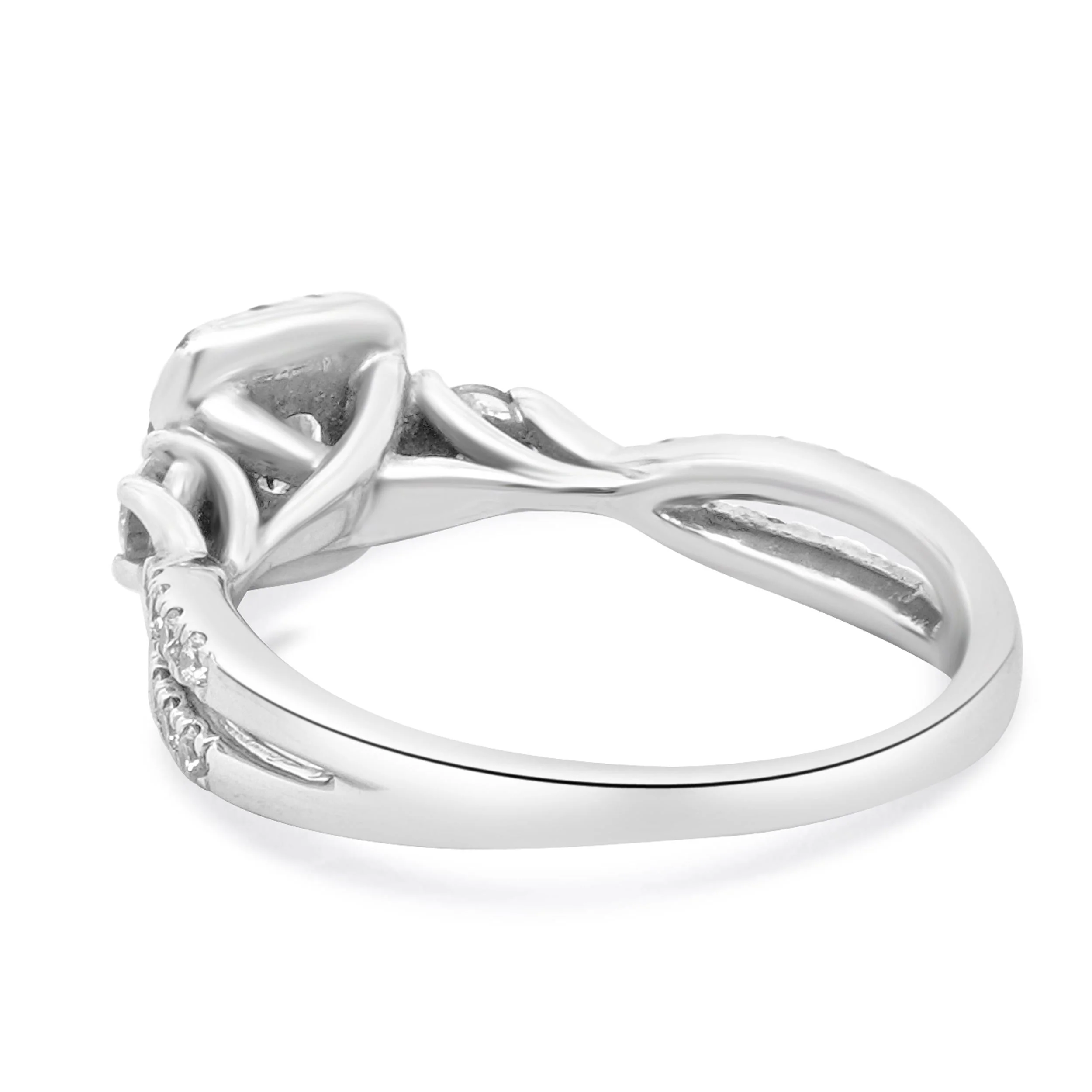 14 Karat White Gold Diamond Engagement Ring - Image 4
