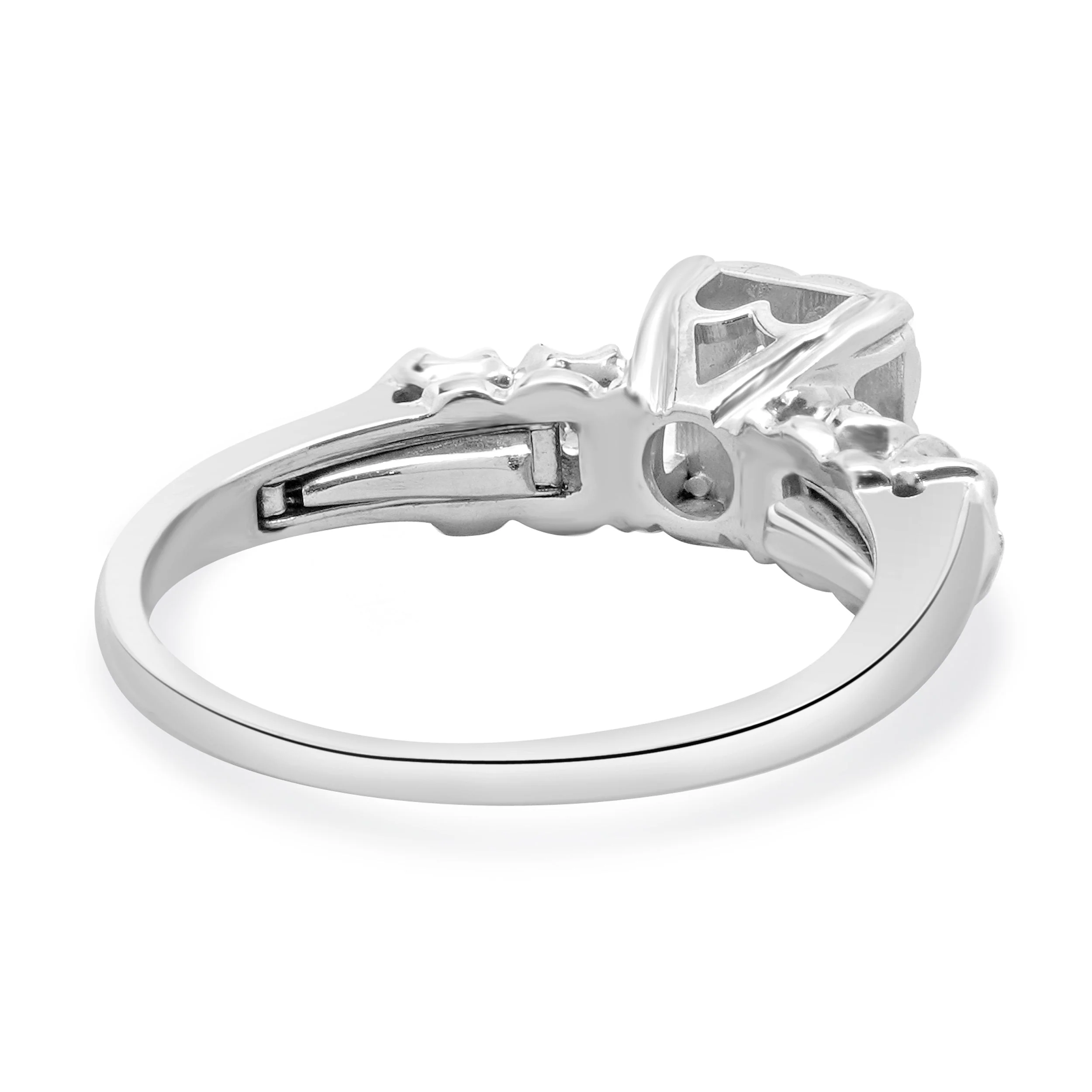 14 Karat White Gold Diamond Engagement Ring - Image 3