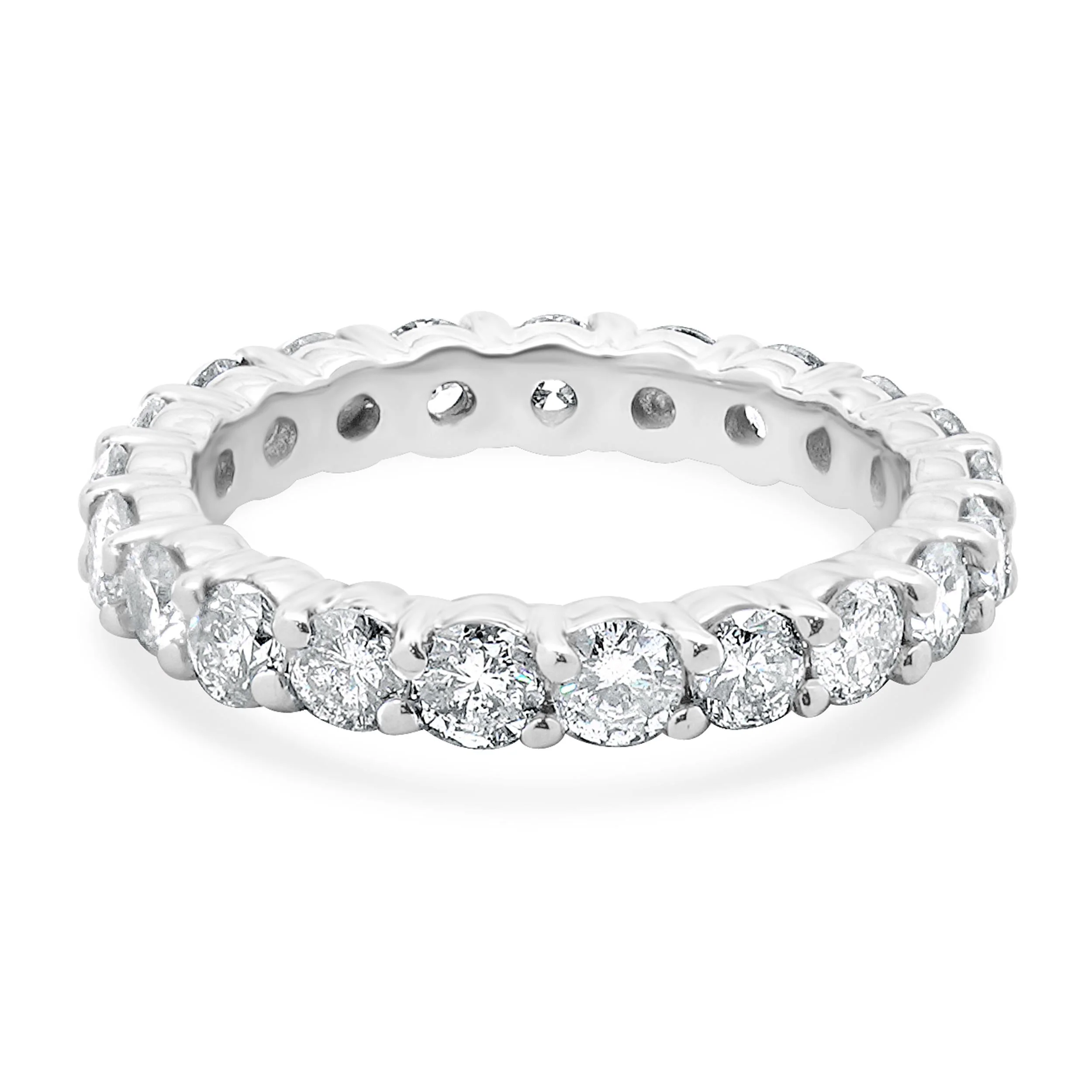 14 Karat White Gold Diamond Eternity Band