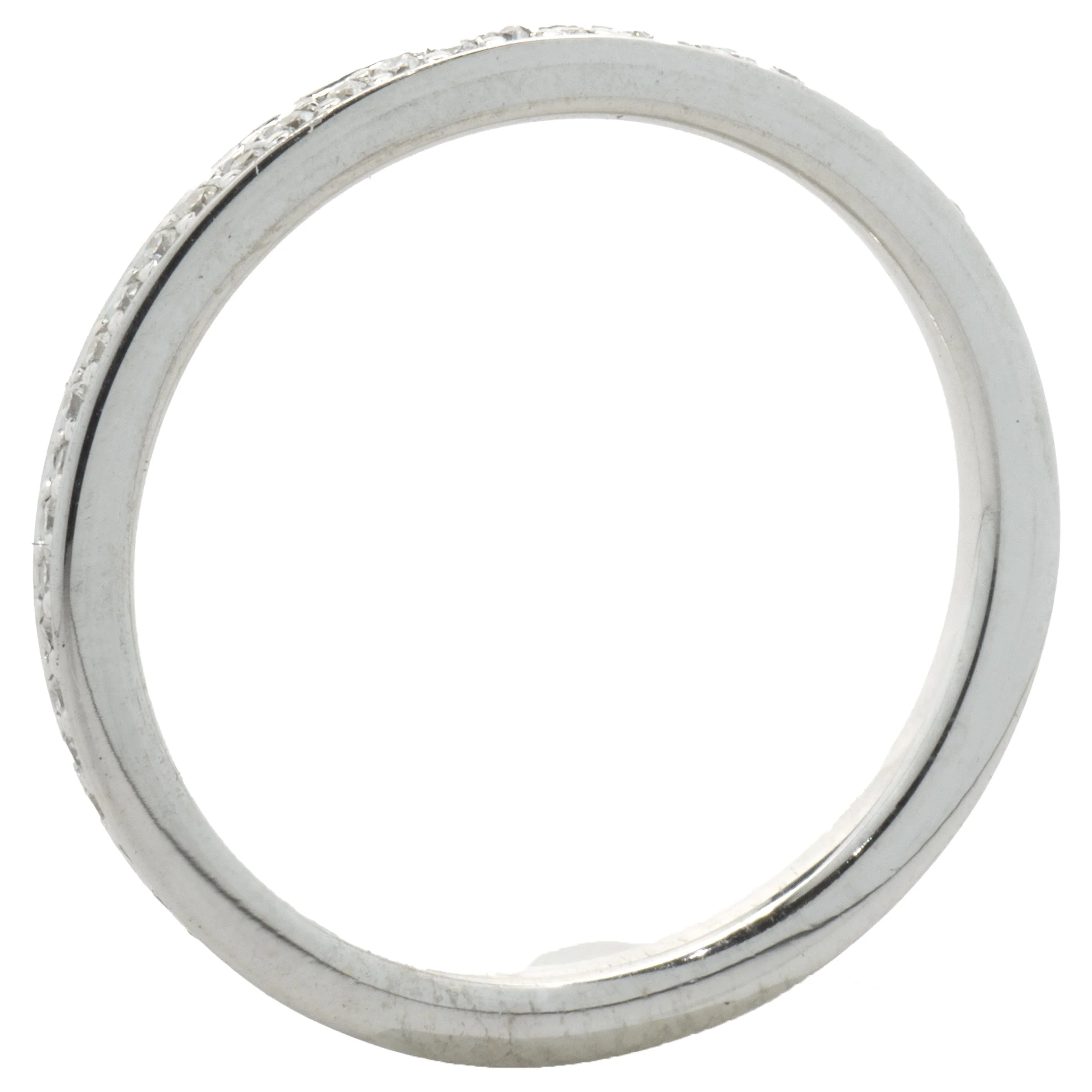 14 Karat White Gold Diamond Eternity Band - Image 3