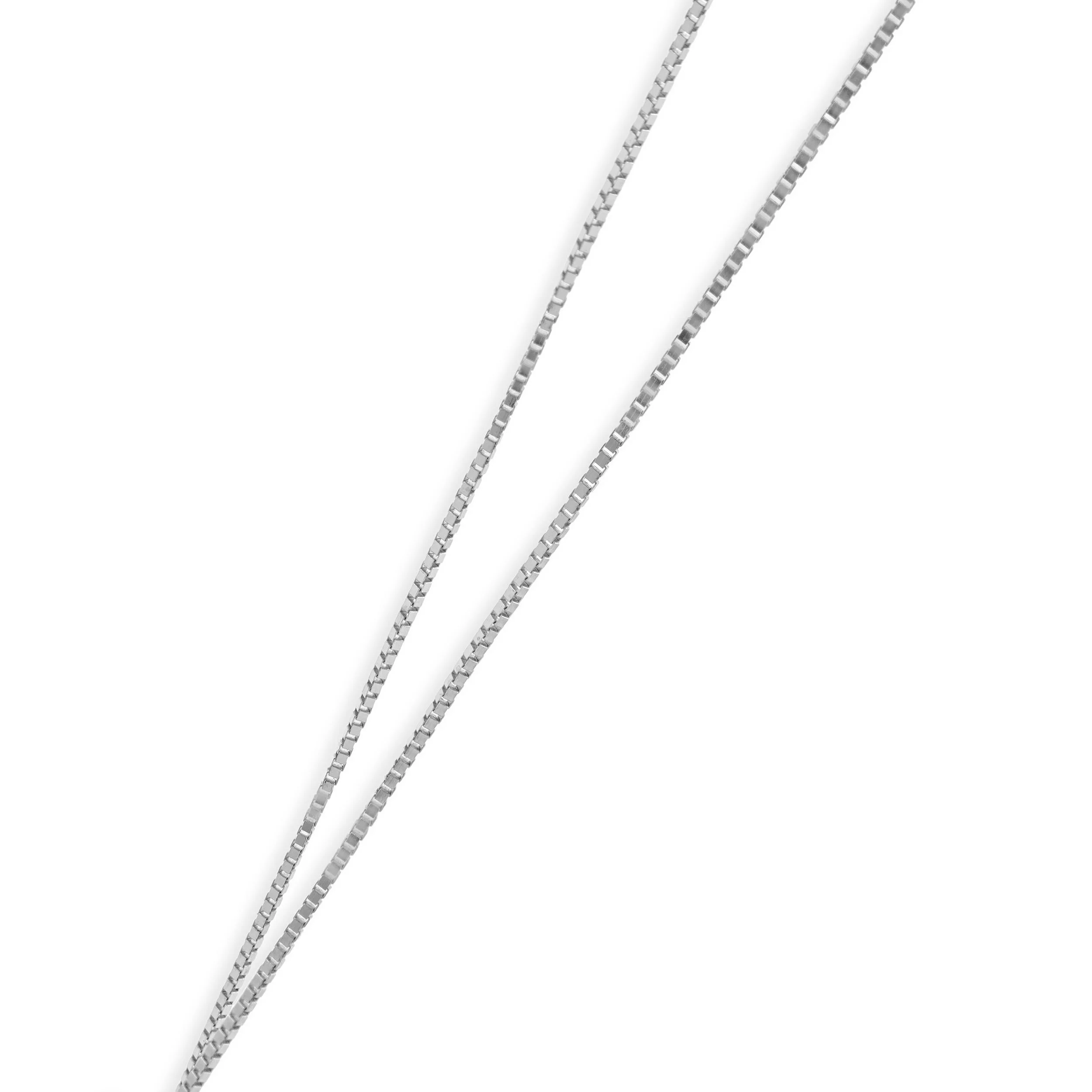 14 Karat White Gold Diamond Knot Necklace - Image 3