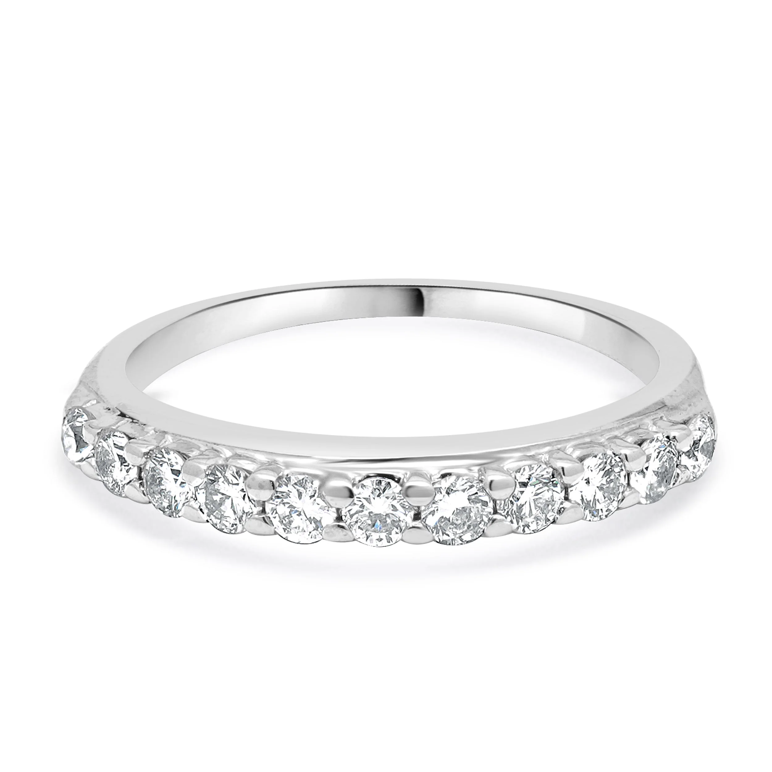 14 Karat White Gold Diamond Ring