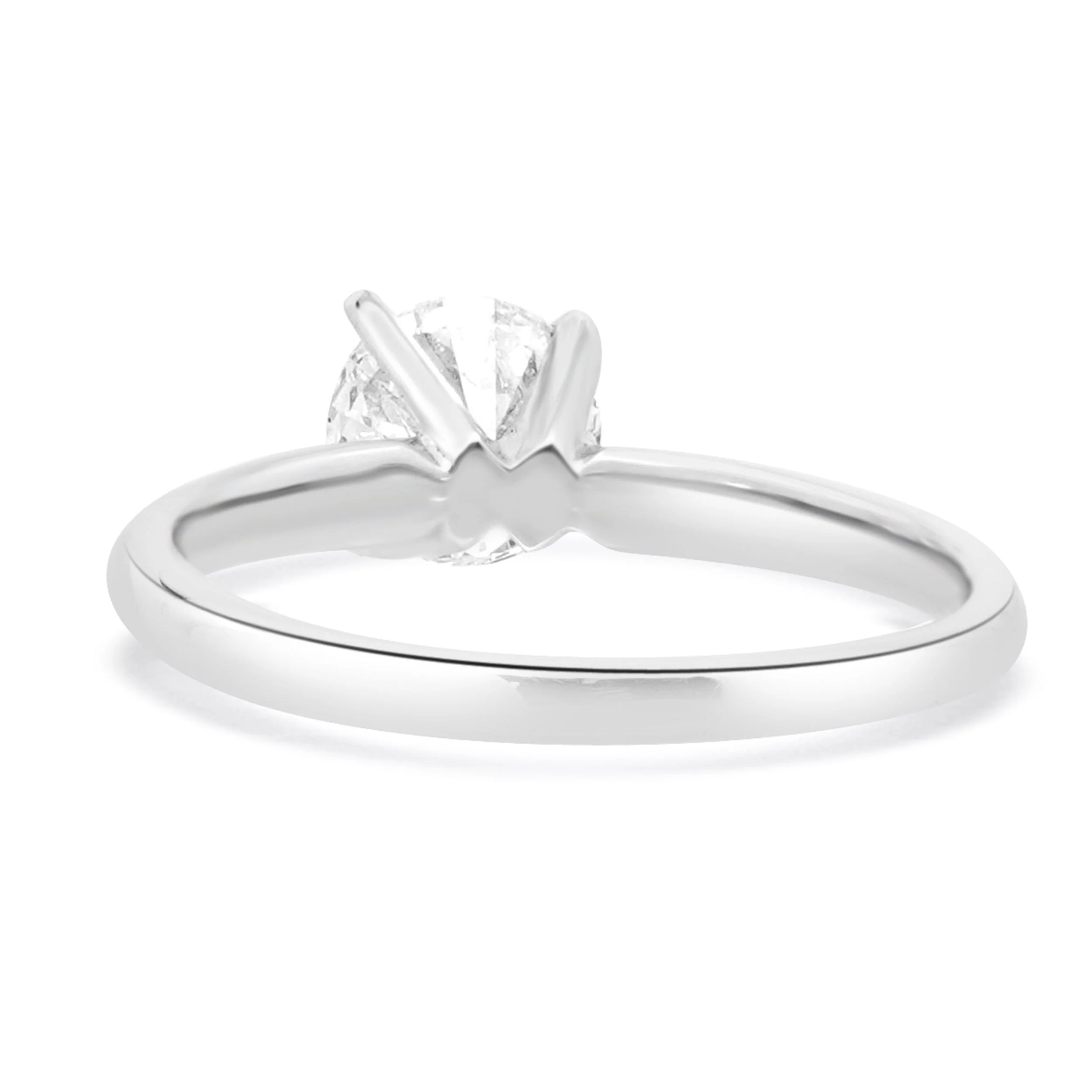 14 Karat White Gold Diamond Solitaire Engagement Ring - Image 3