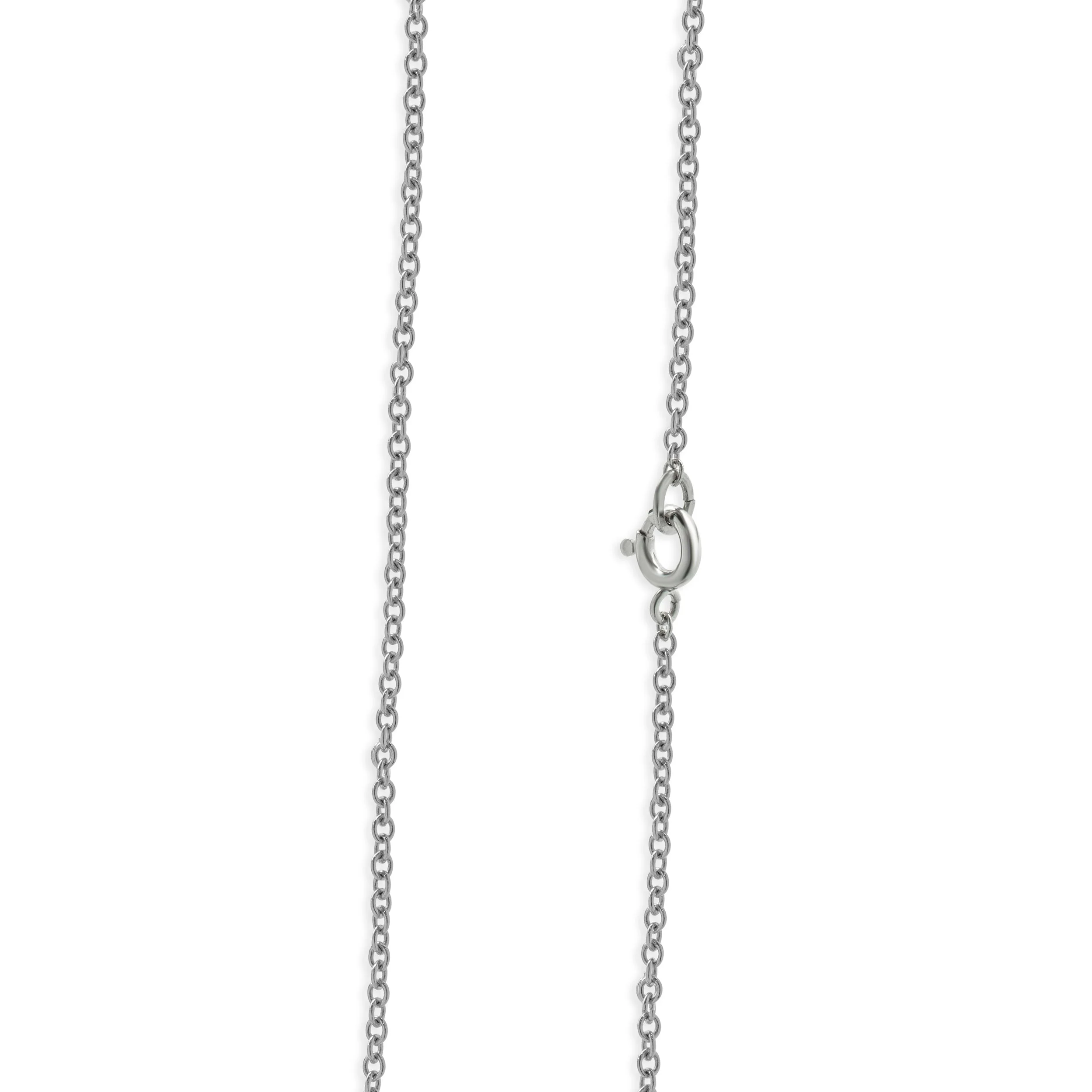 14 Karat White Gold Diamond Solitaire Necklace - Image 4