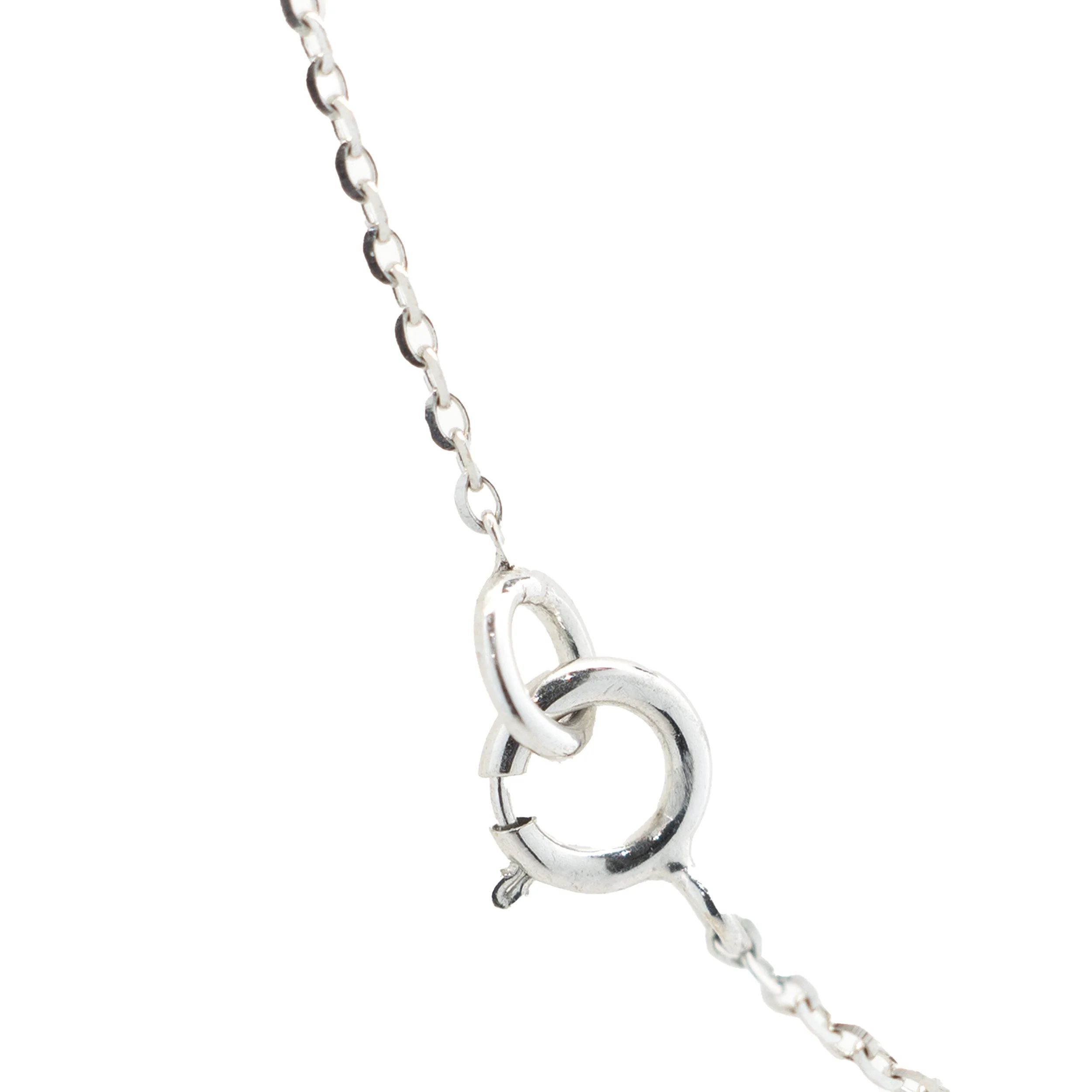 14 Karat White Gold Diamonds By The Yard Necklace - Image 2