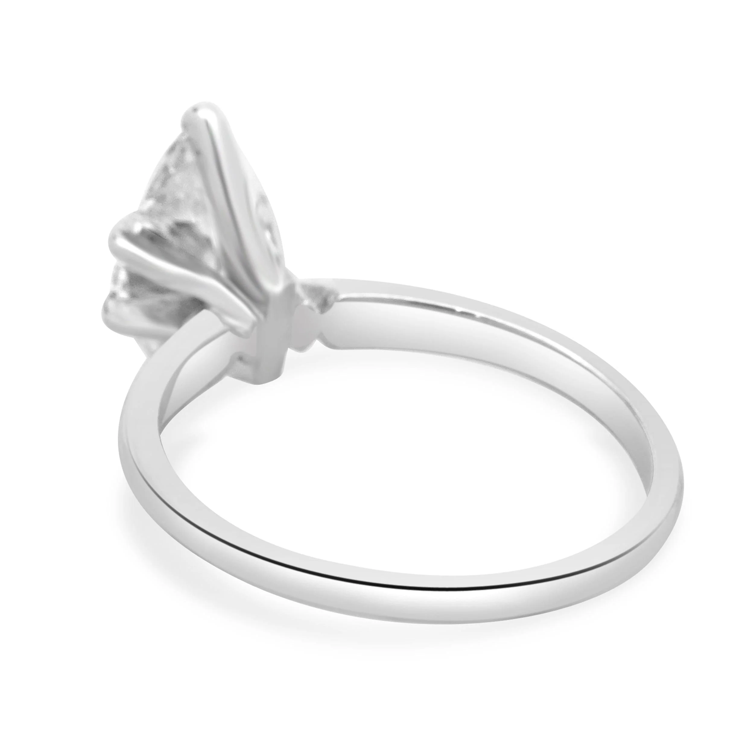 14 Karat White Gold Marquise Cut Diamond Engagement Ring - Image 3