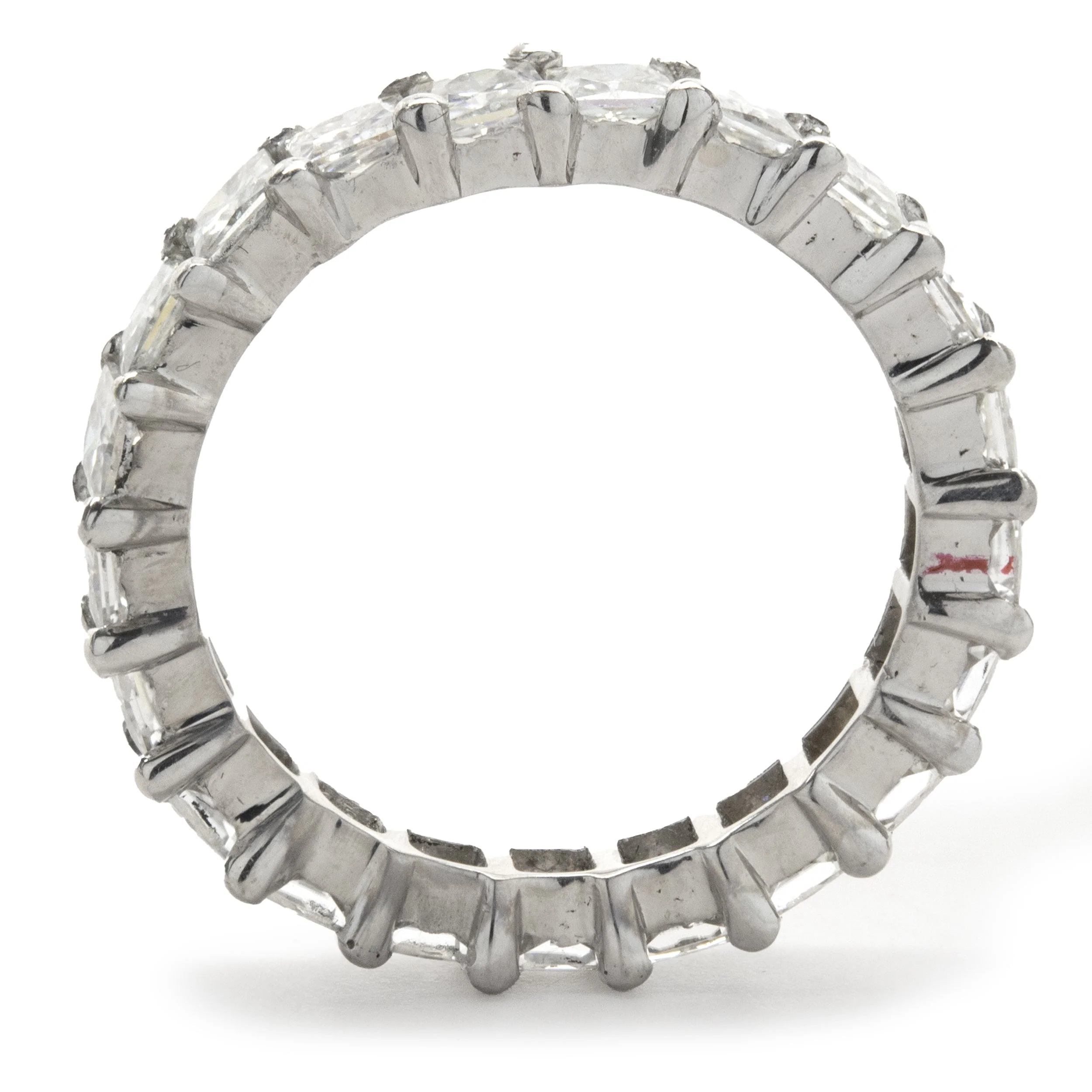 14 Karat White Gold Moissanite Eternity Band - Image 2