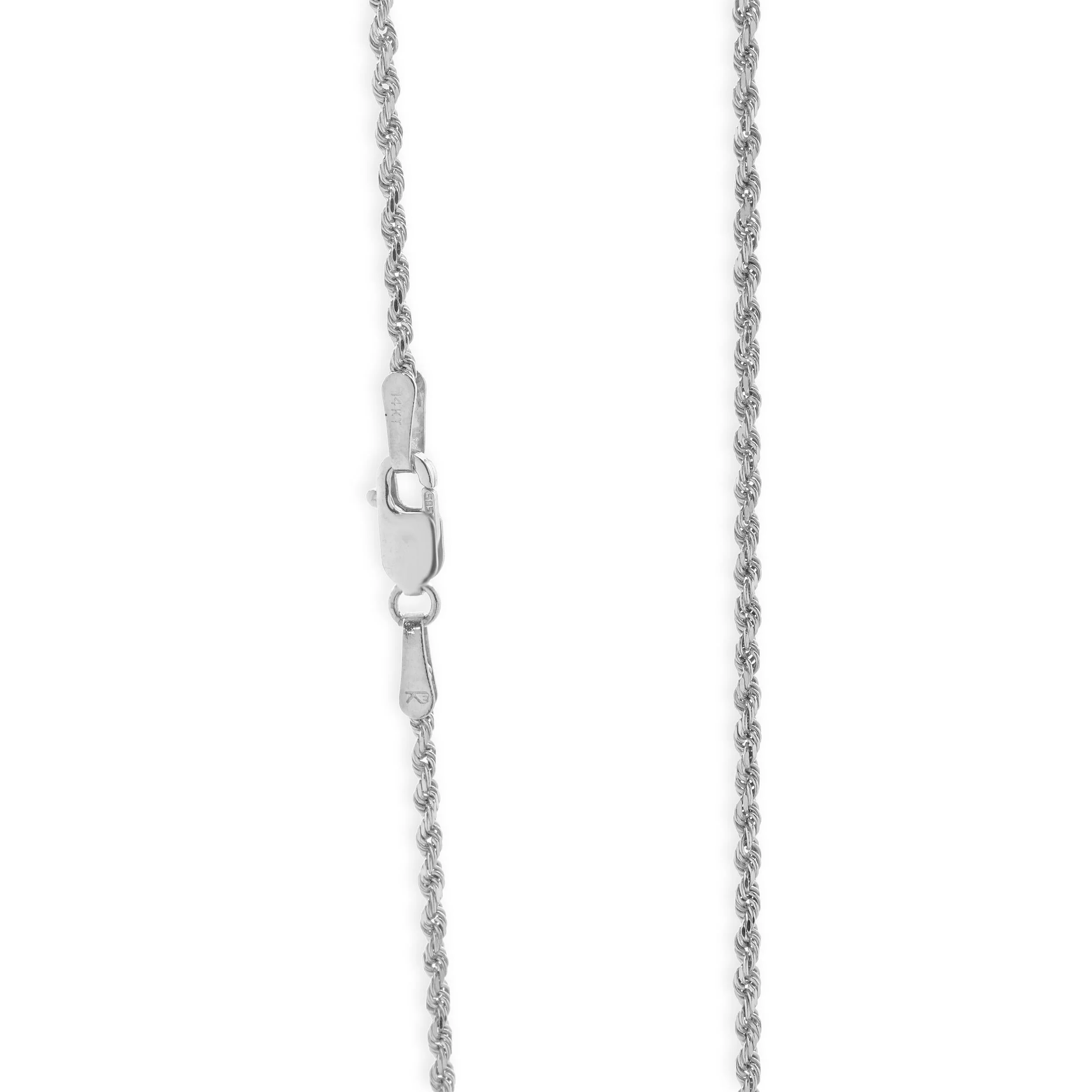 14 Karat White Gold Mystic Topaz and Diamond Necklace - Image 4