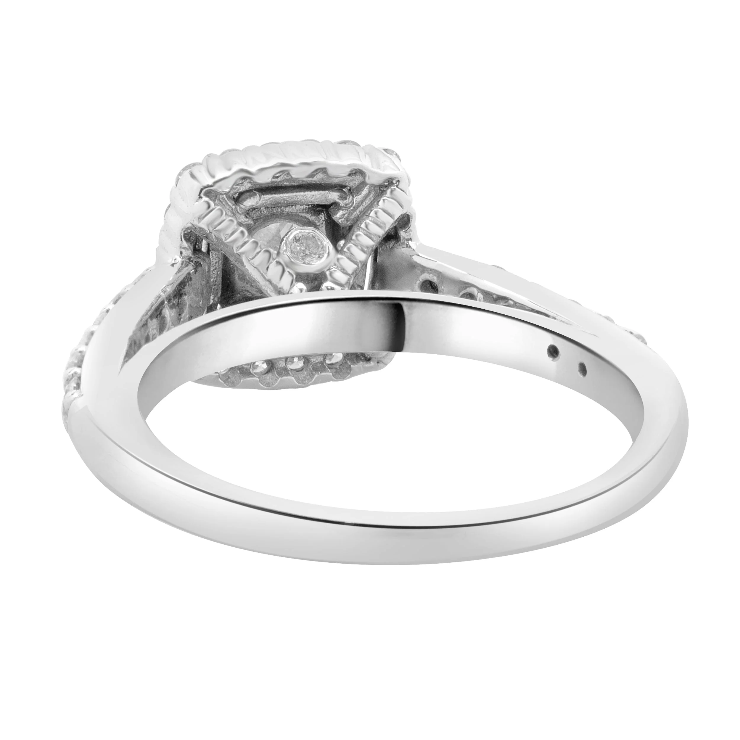 14 Karat White Gold Princess Cut Diamond Engagement Ring - Image 3