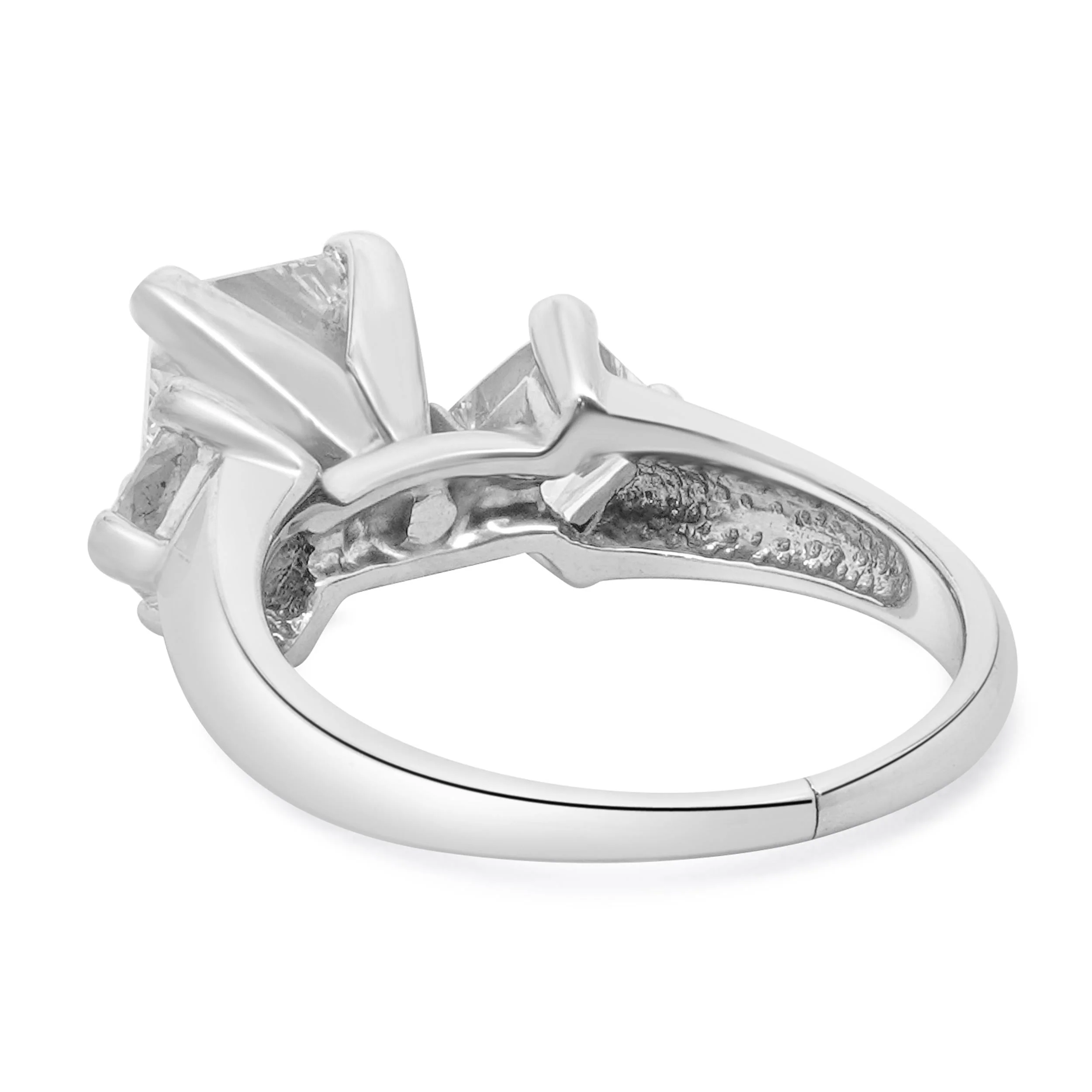 14 Karat White Gold Princess Cut Diamond Engagement Ring - Image 3
