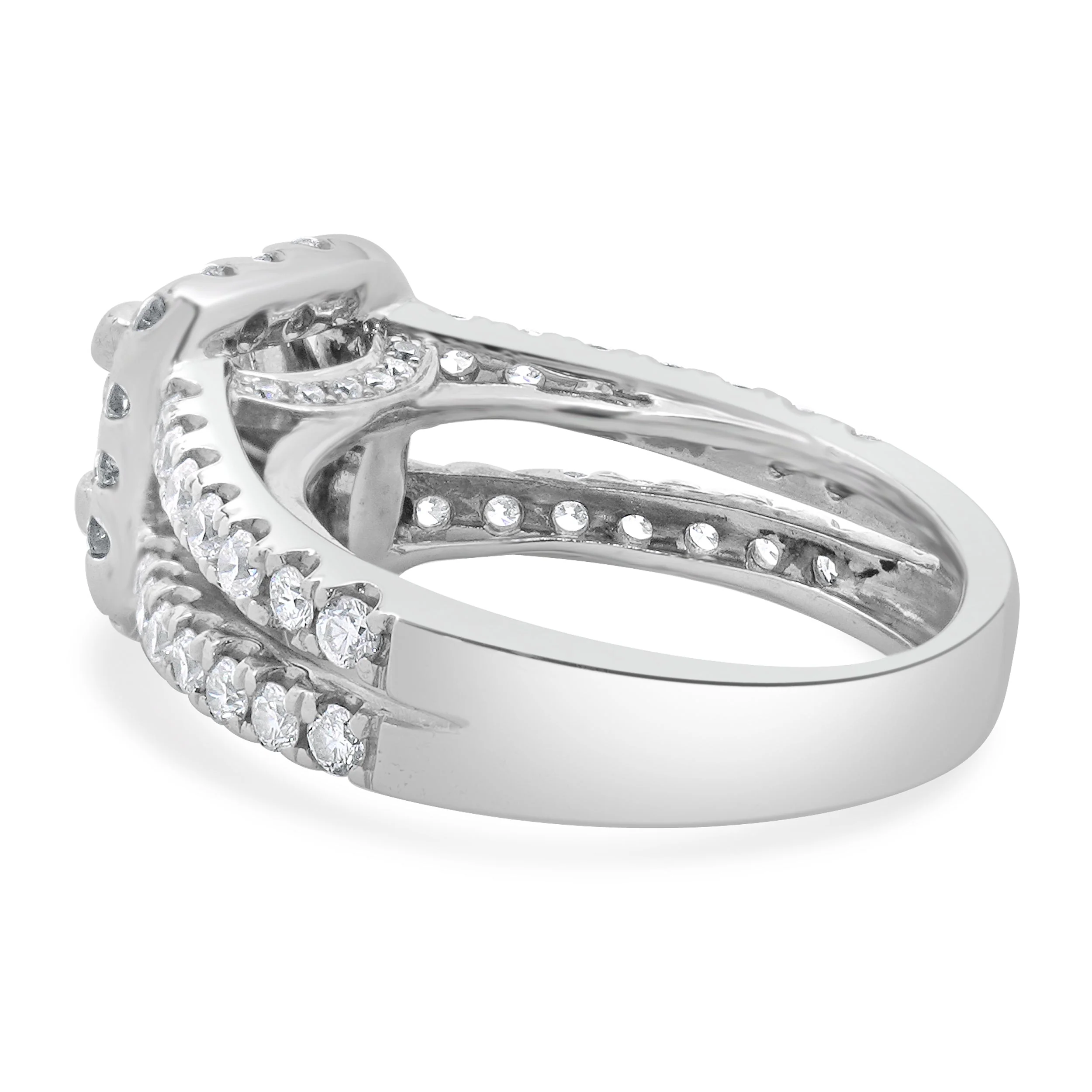 14 Karat White Gold Princess Cut Diamond Engagement Ring - Image 3