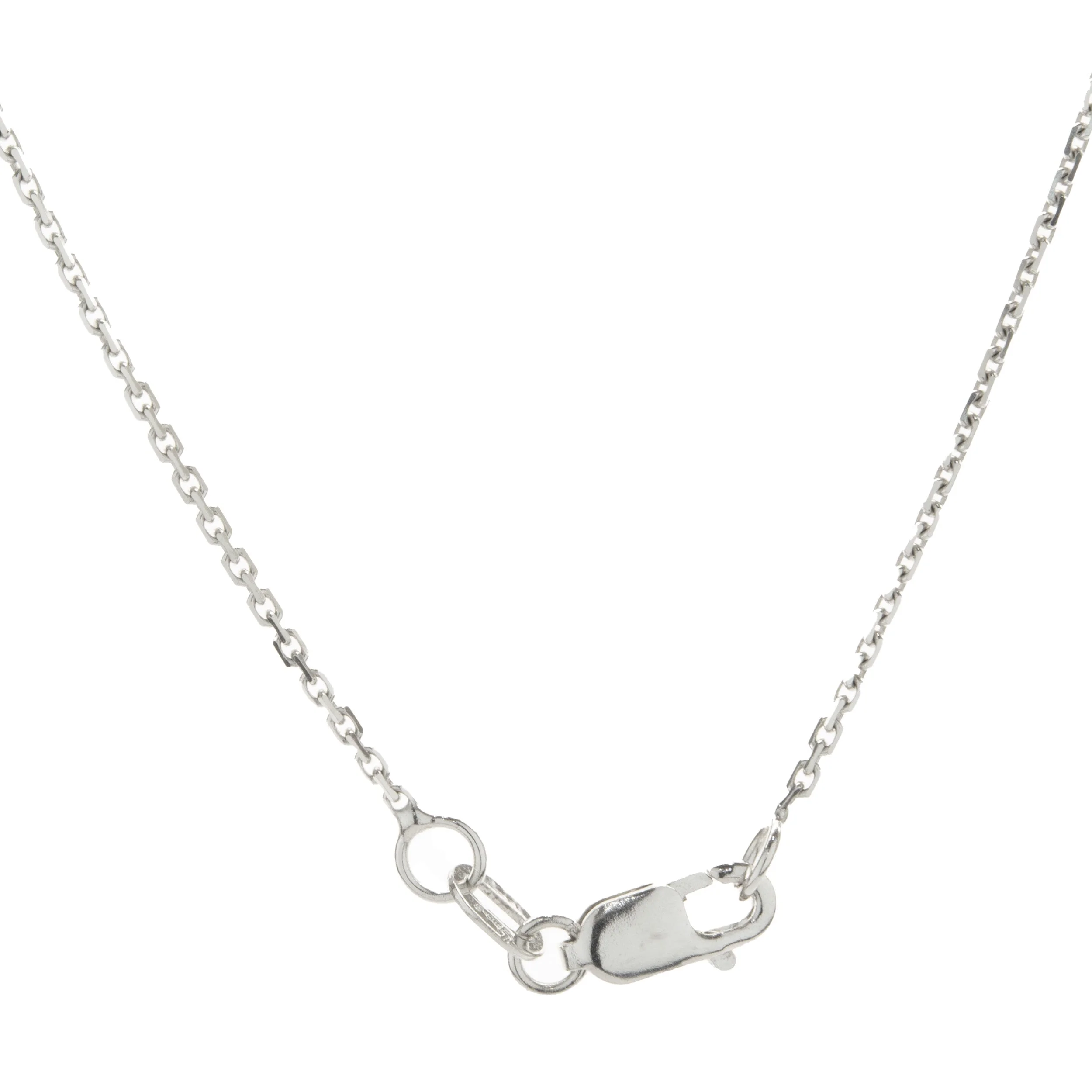14 Karat White Gold Pyrope Garnet and Diamond Necklace - Image 3