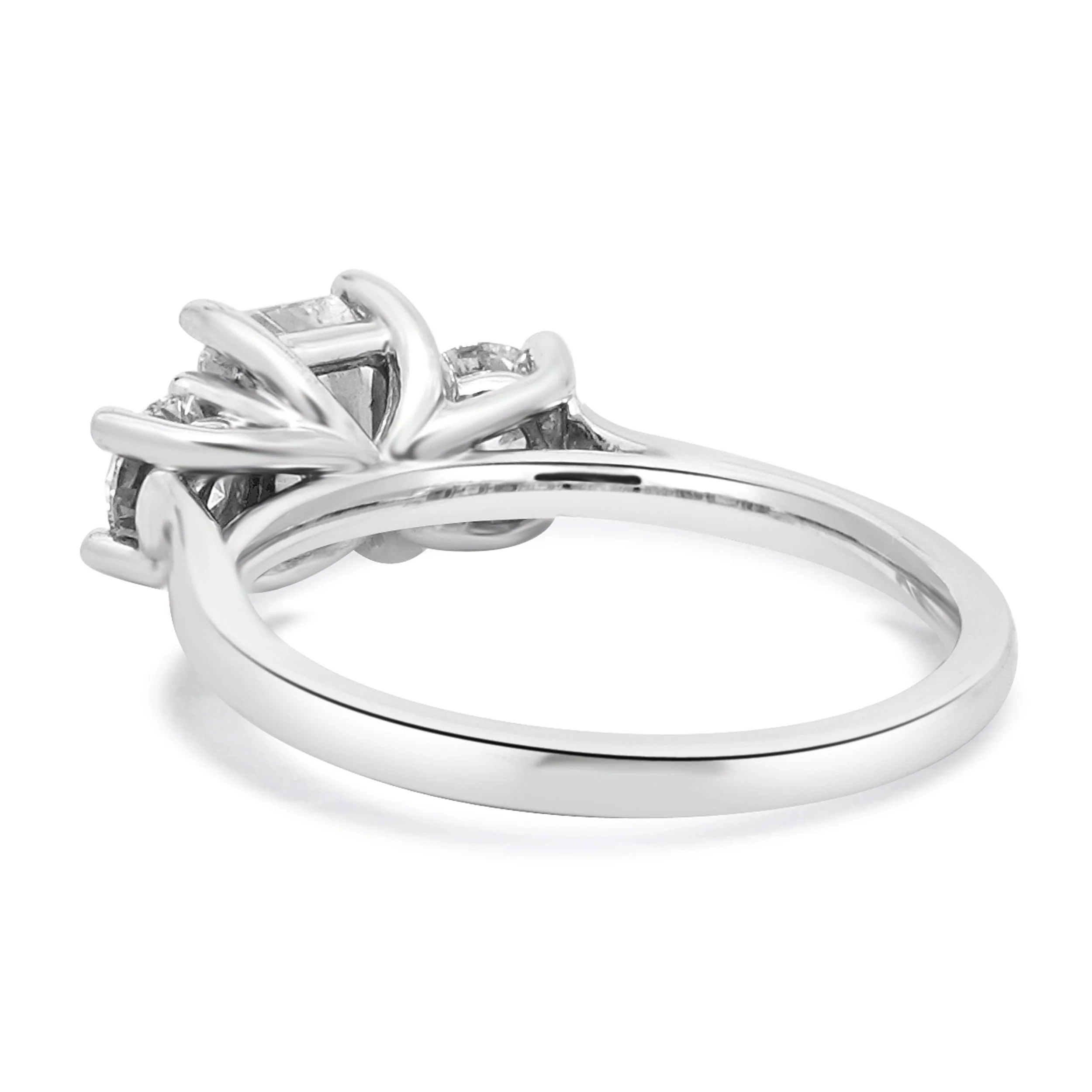 14 Karat White Gold Radiant Cut Diamond Engagement Ring - Image 3