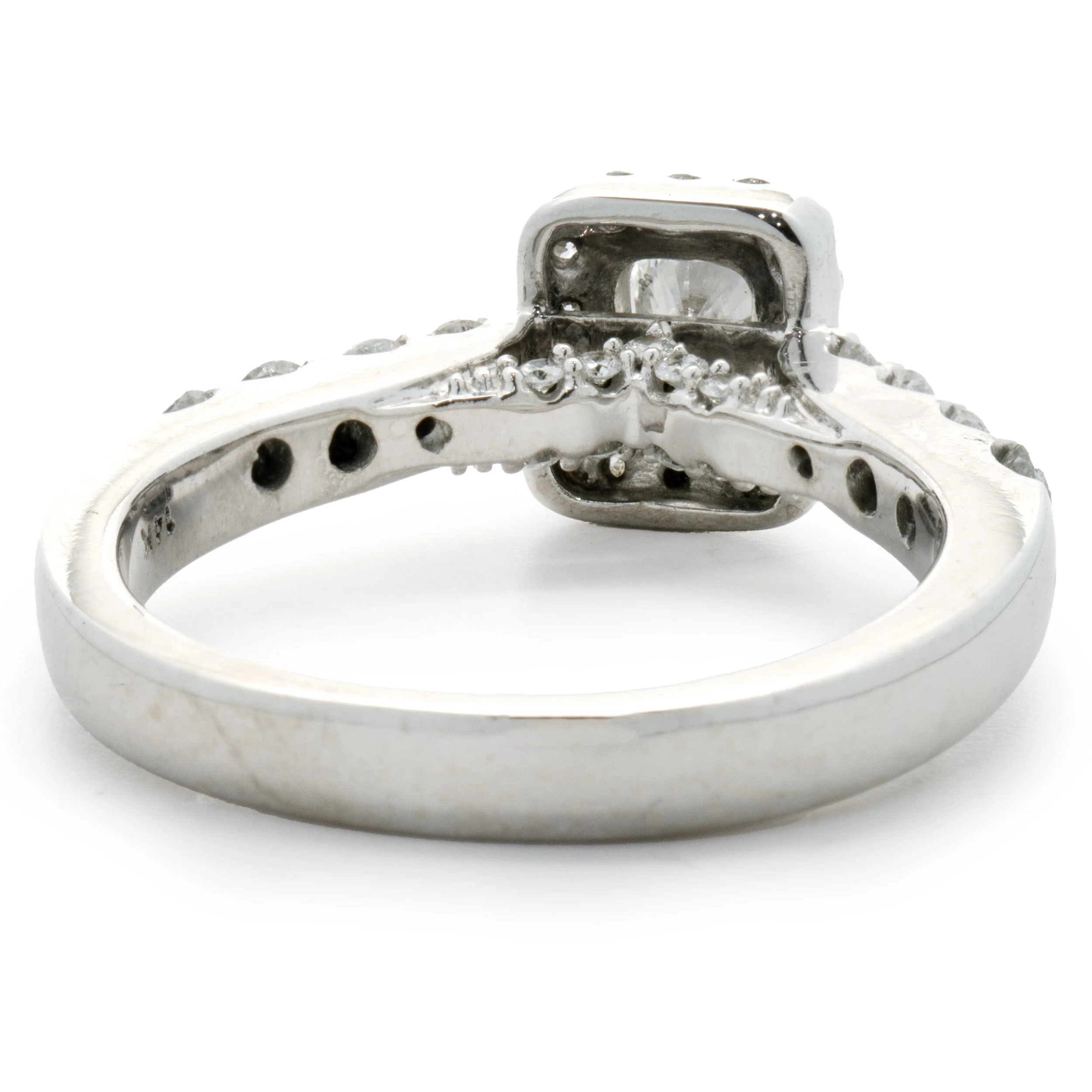 14 Karat White Gold Radiant Cut Diamond Engagement Ring - Image 3