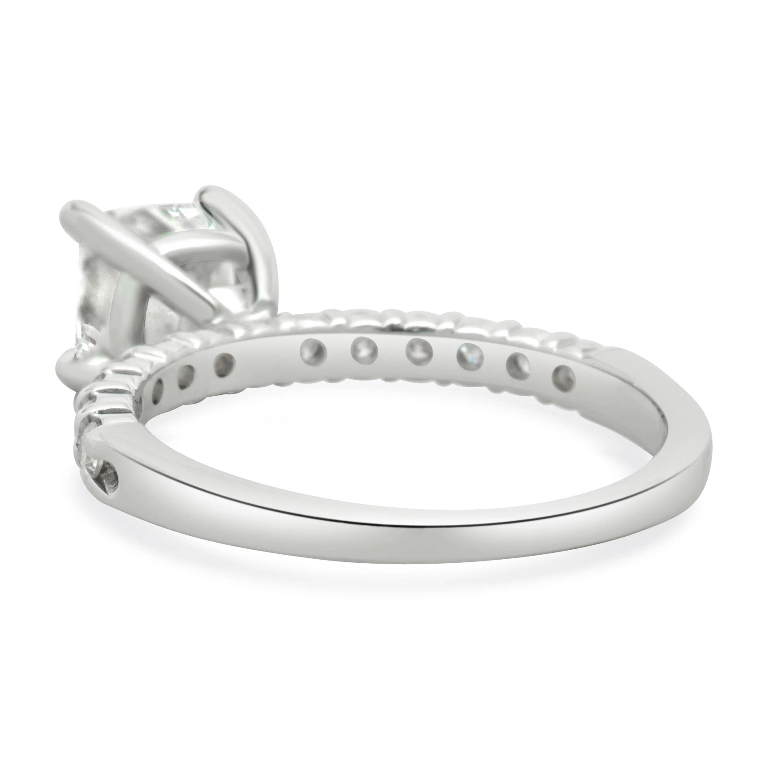 14 Karat White Gold Radiant Cut Diamond Engagement Ring - Image 3
