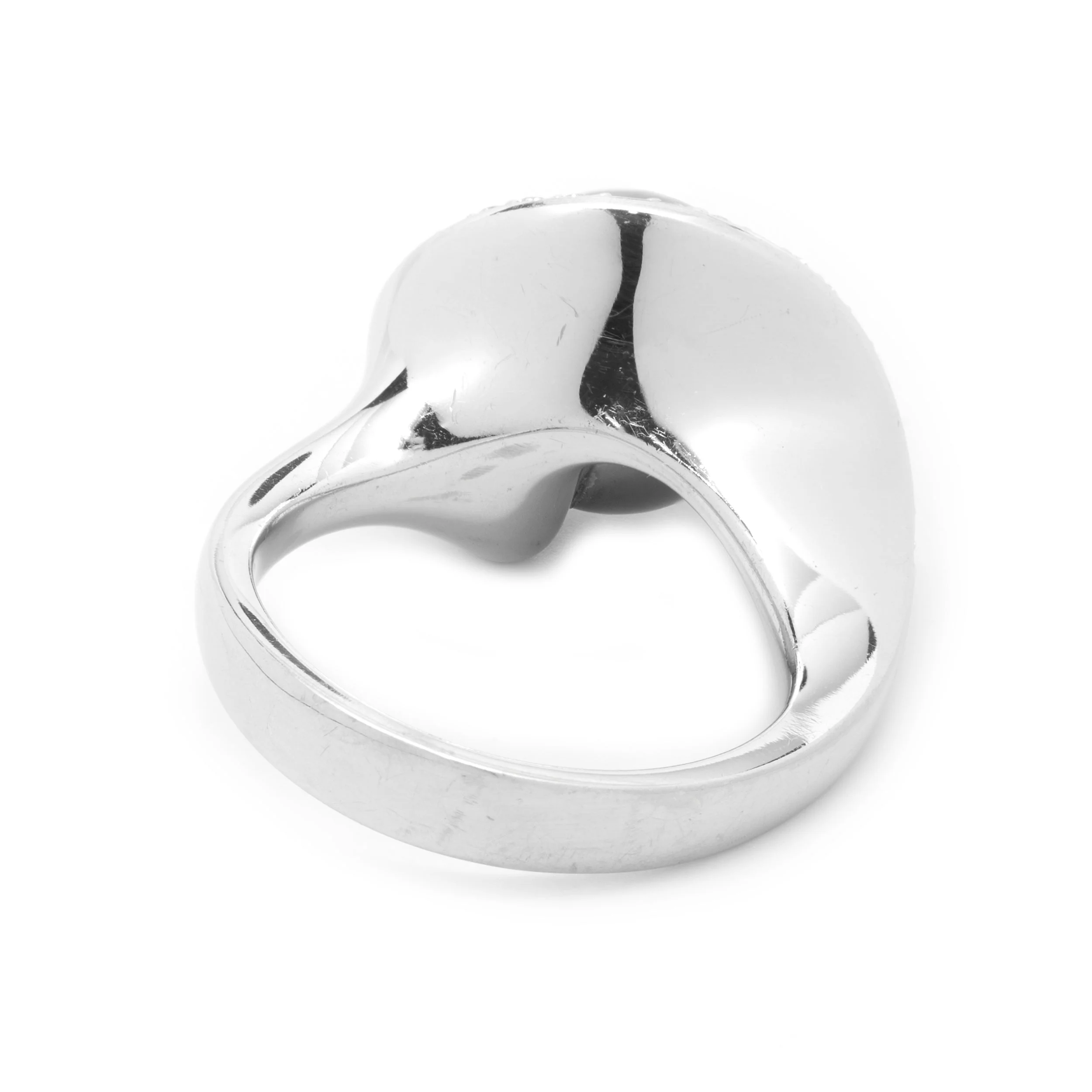 14 Karat White Gold Tahitian Pearl and Diamond Ring - Image 4