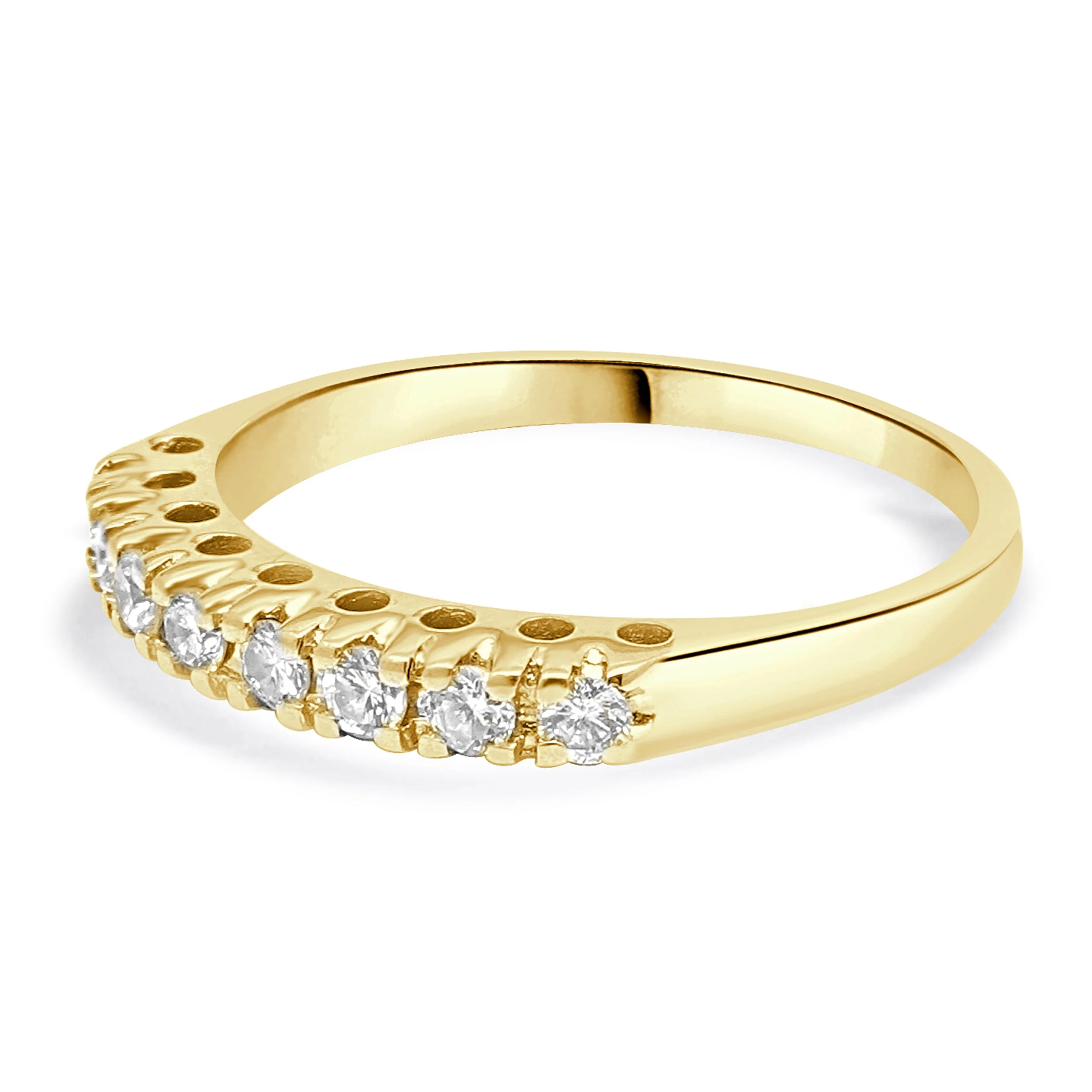 14 Karat Yellow Gold 8 Diamond Band - Image 2