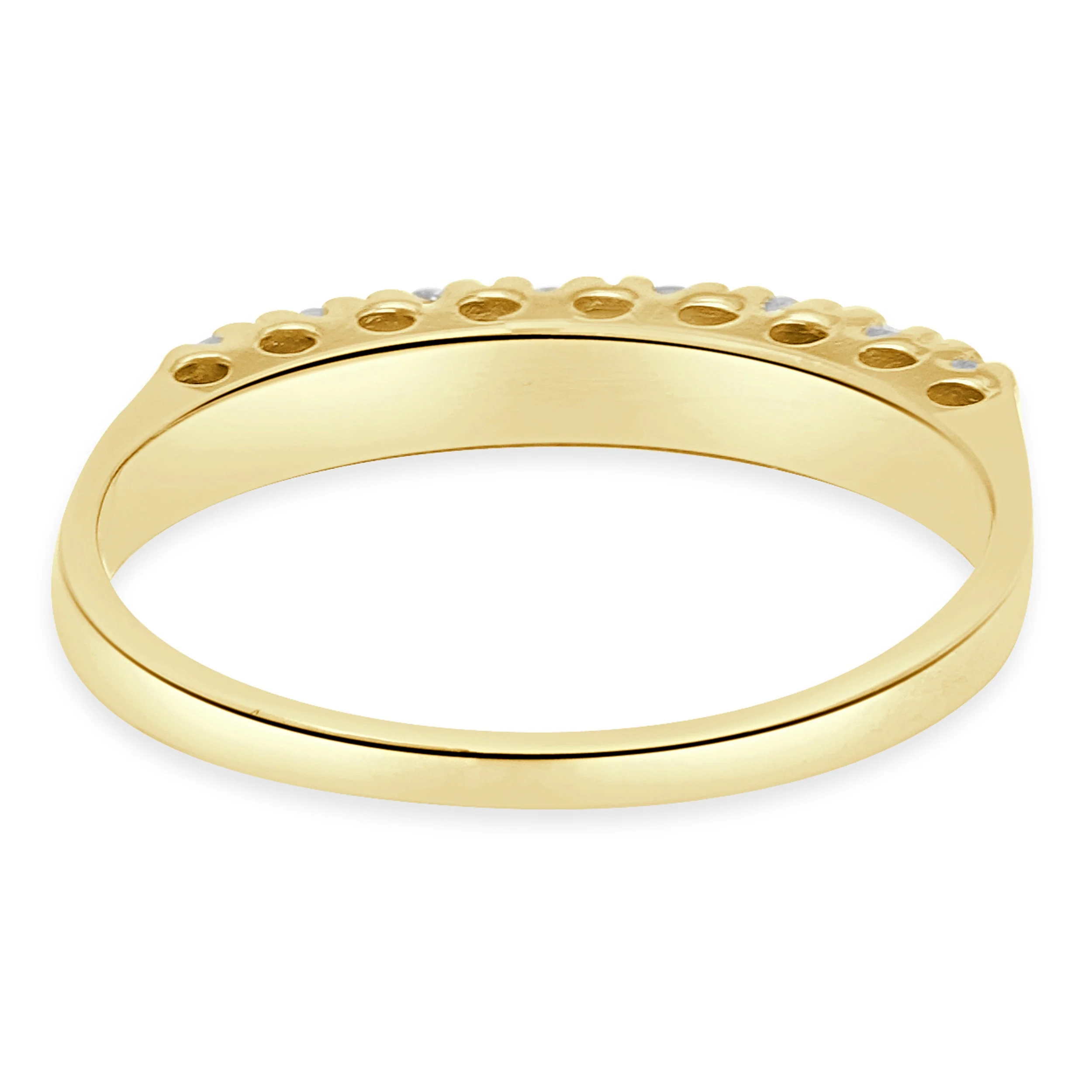 14 Karat Yellow Gold 8 Diamond Band - Image 3